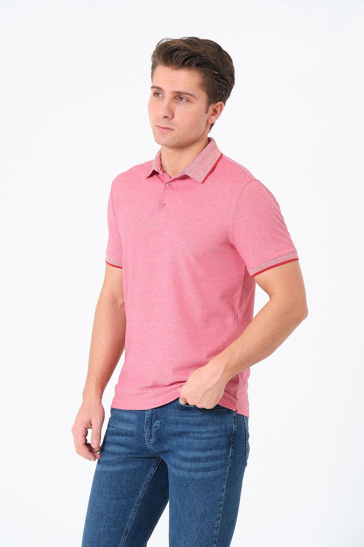 Erkek Basic Tişört Polo Yaka T-shirt