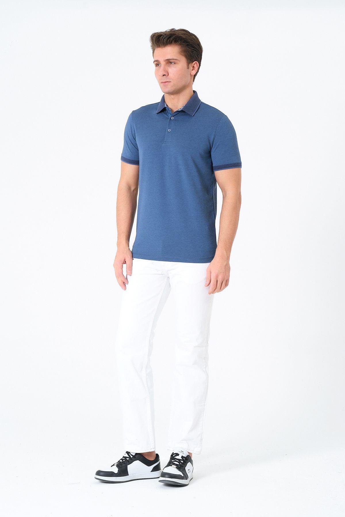 Erkek Basic Tişört Polo Yaka T-shirt