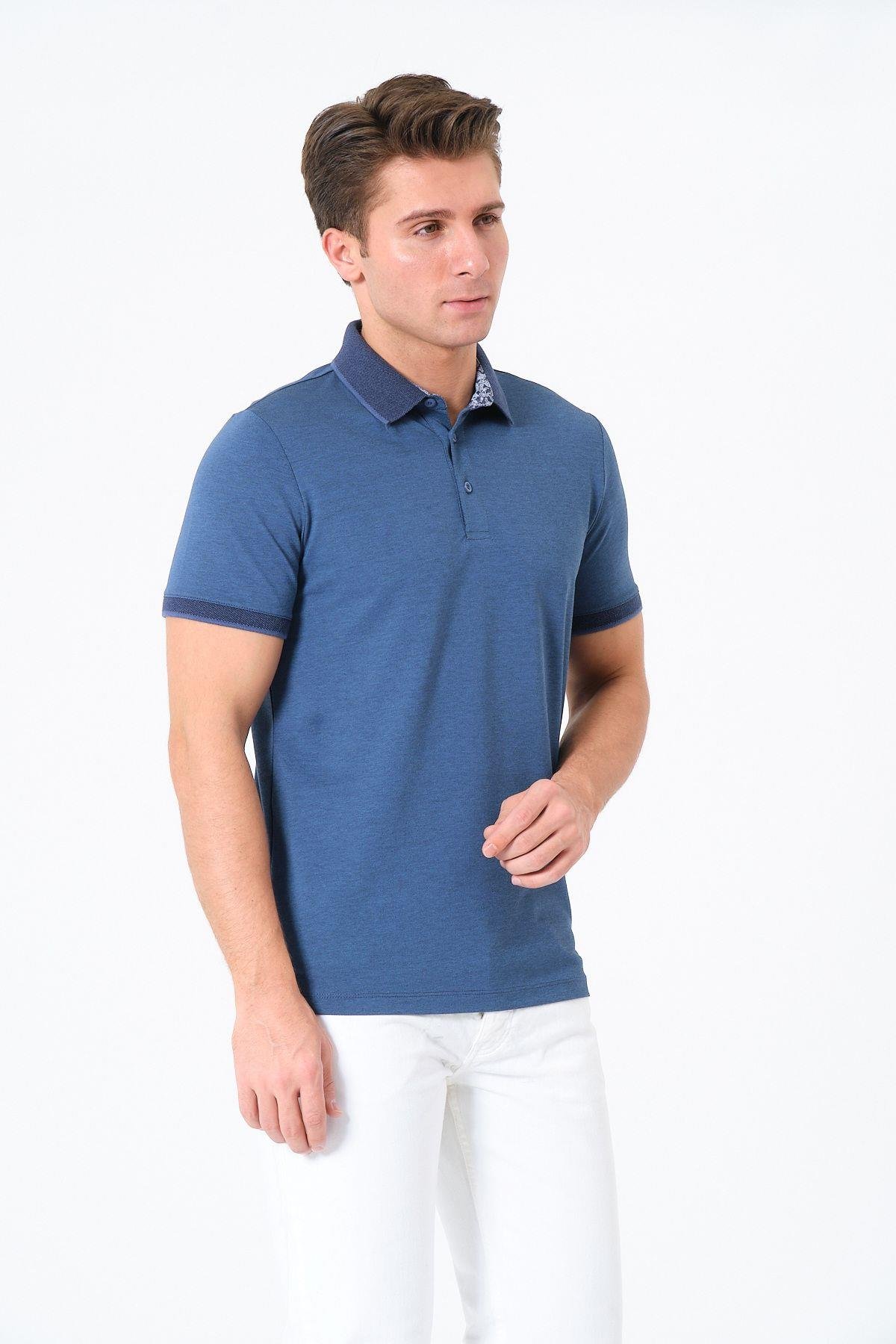 Erkek Basic Tişört Polo Yaka T-shirt