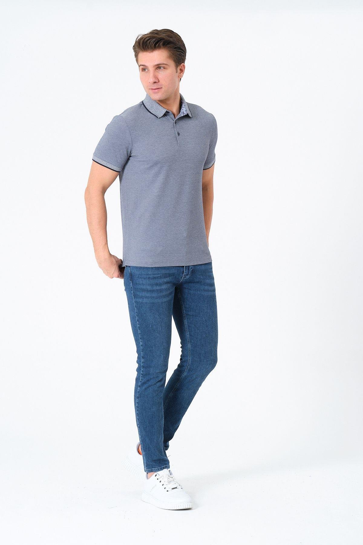 Erkek Basic Tişört Polo Yaka T-shirt