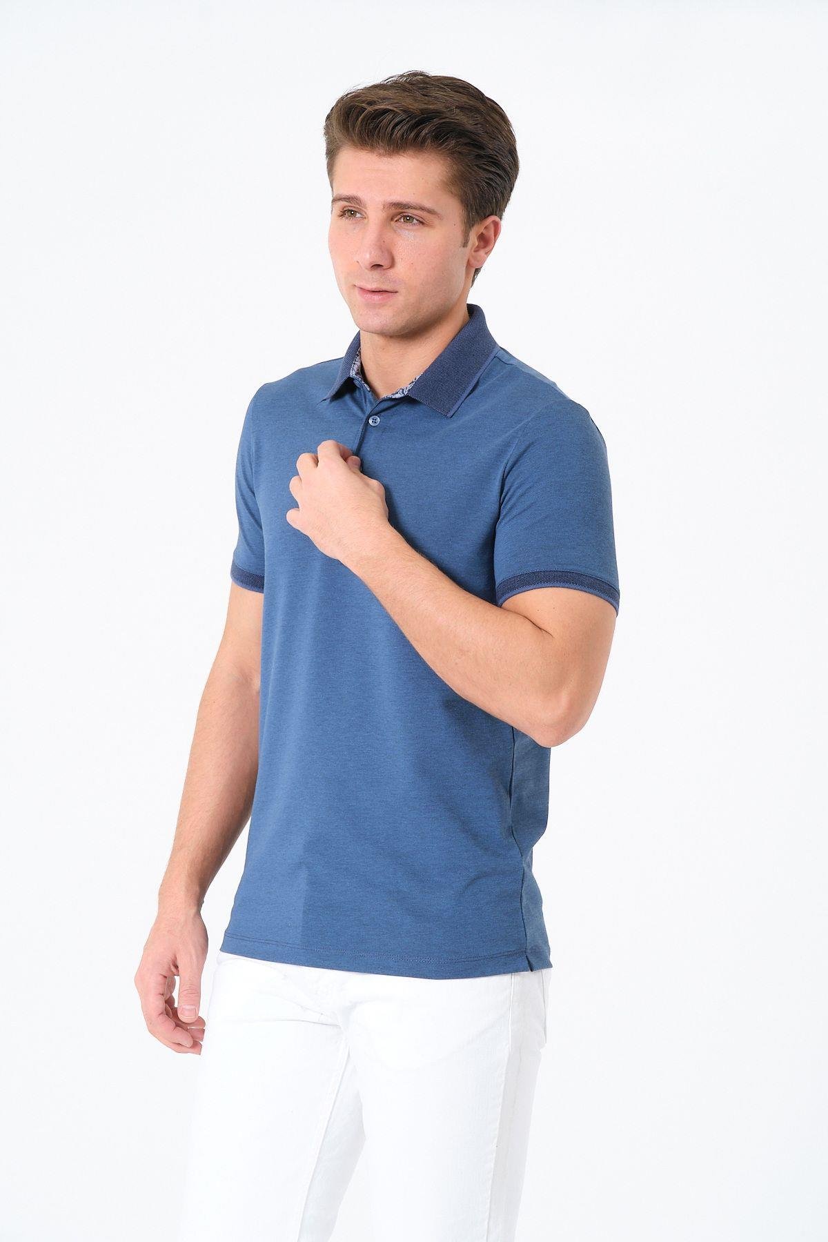 Erkek Basic Tişört Polo Yaka T-shirt
