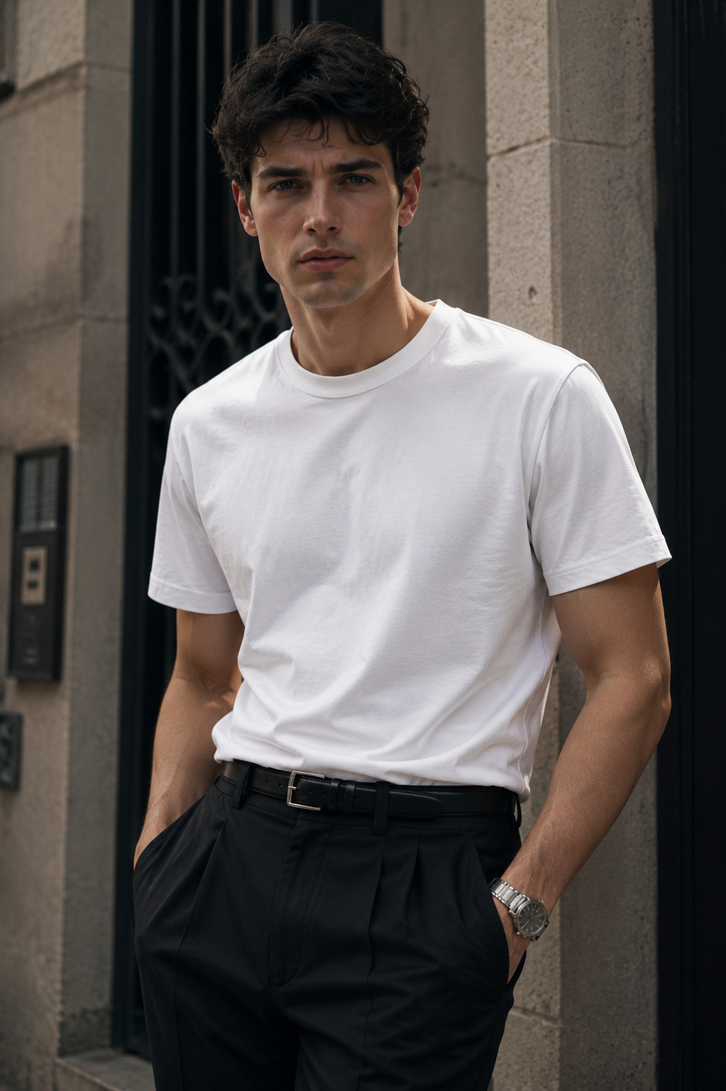 Erkek Beyaz Merserize İnterlok Kumaş Oversize T-Shirt