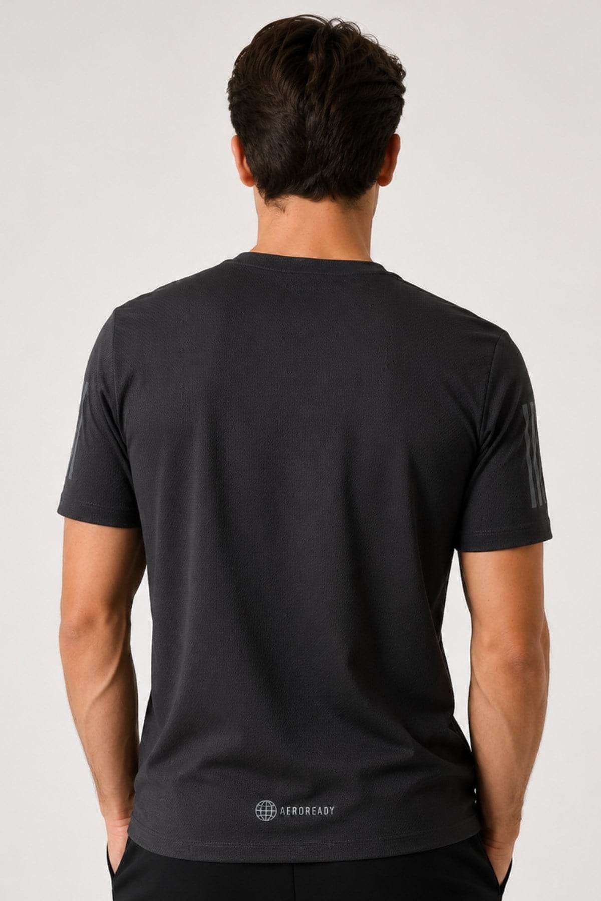 Erkek Bisiklet Yaka Basic Baskılı T-Şhirt
