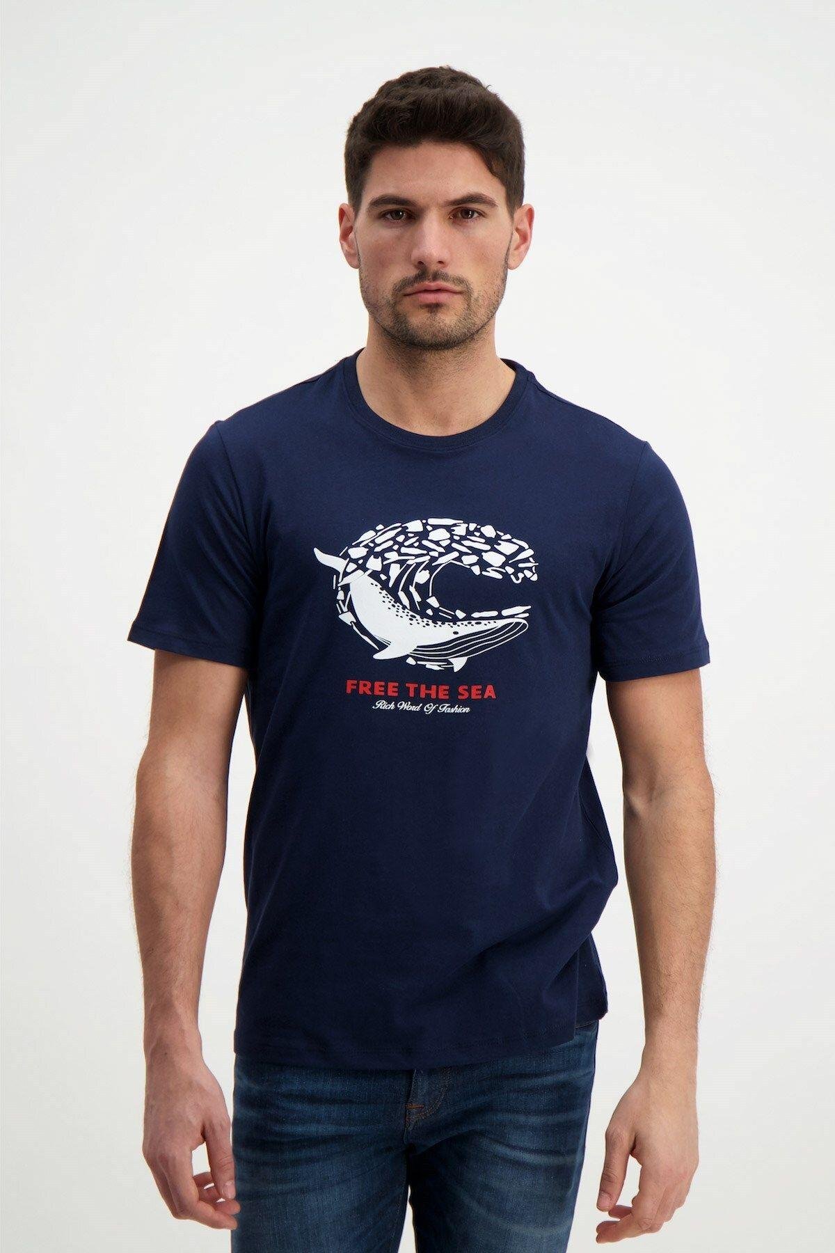 Erkek Bisiklet Yaka T-shirt
