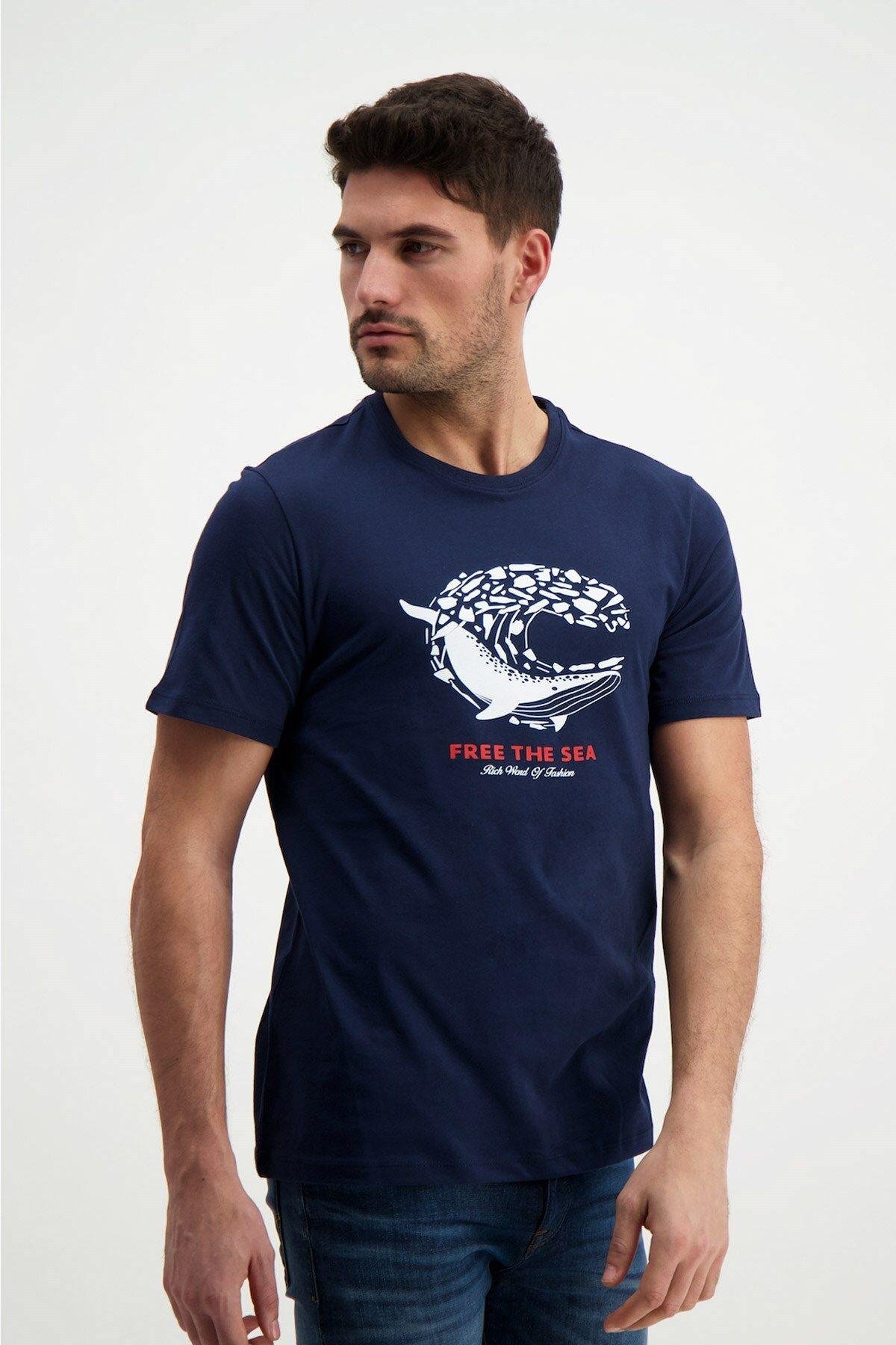Erkek Bisiklet Yaka T-shirt