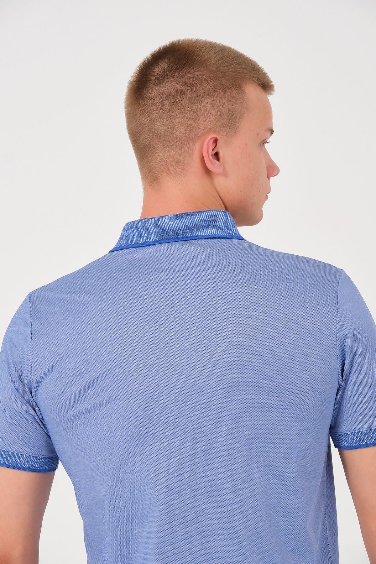 Erkek Düz Renk Cepli Polo Yaka Tişört T-shirt