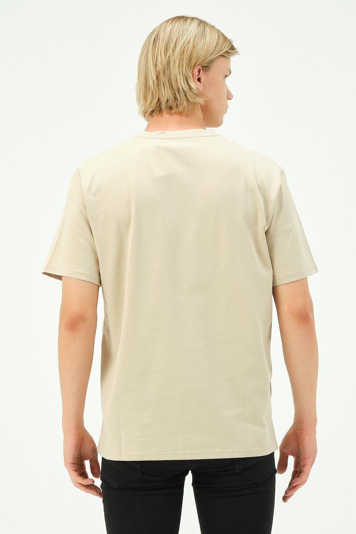 Erkek Nakış Baskılı Spor Oversize Tişört tshirt