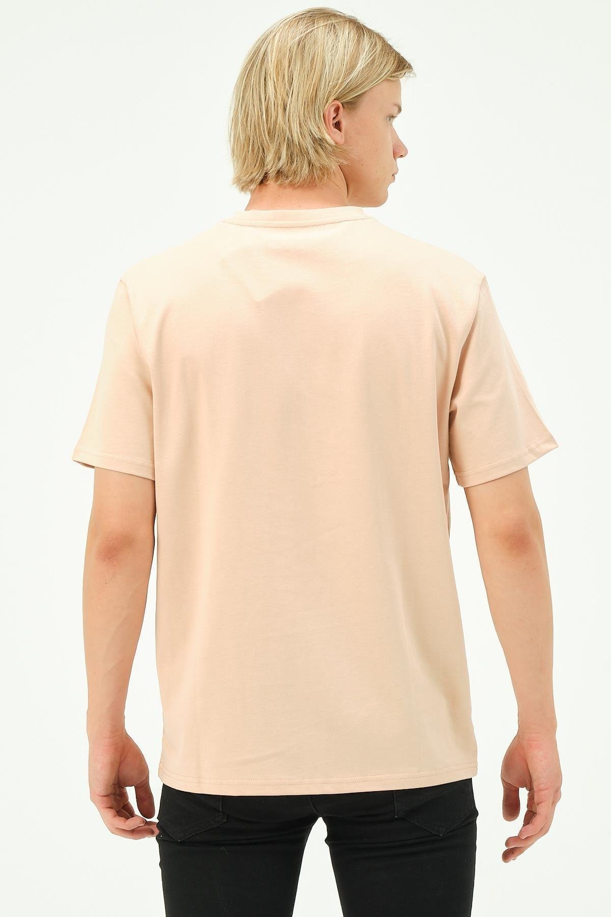 Erkek Nakış Baskılı Spor Oversize Tişört tshirt