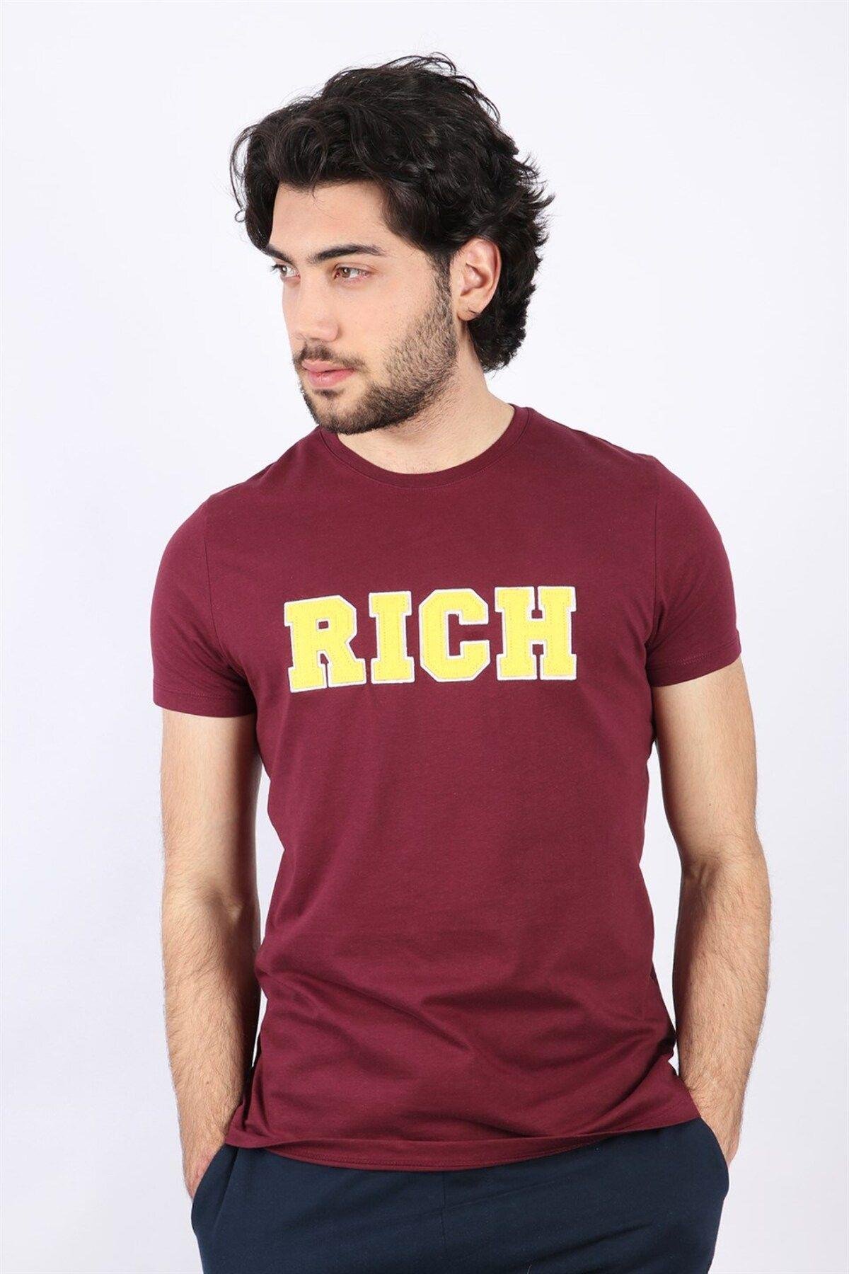 Erkek Nakış Baskılı T-shirt