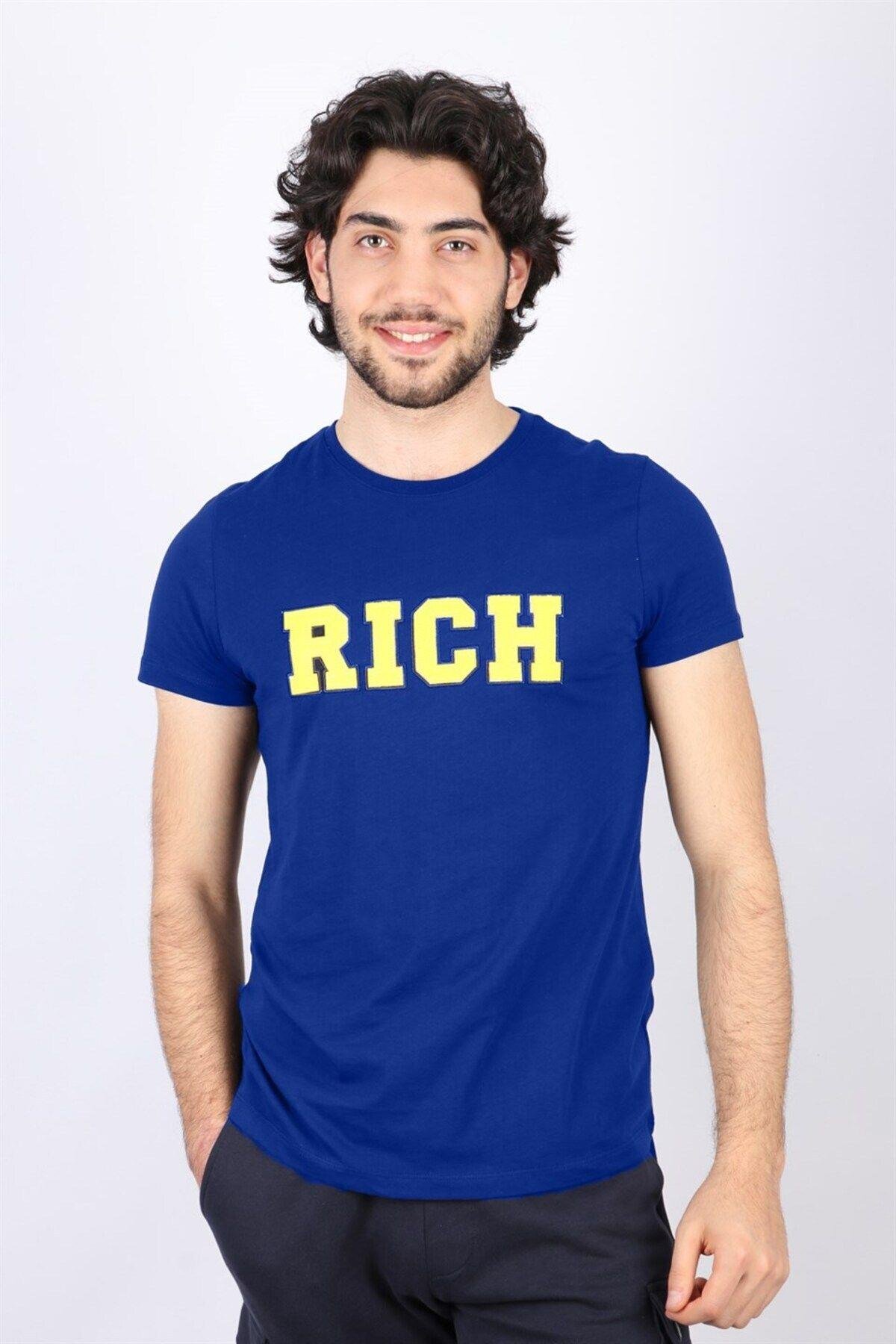 Erkek Nakış Baskılı T-shirt