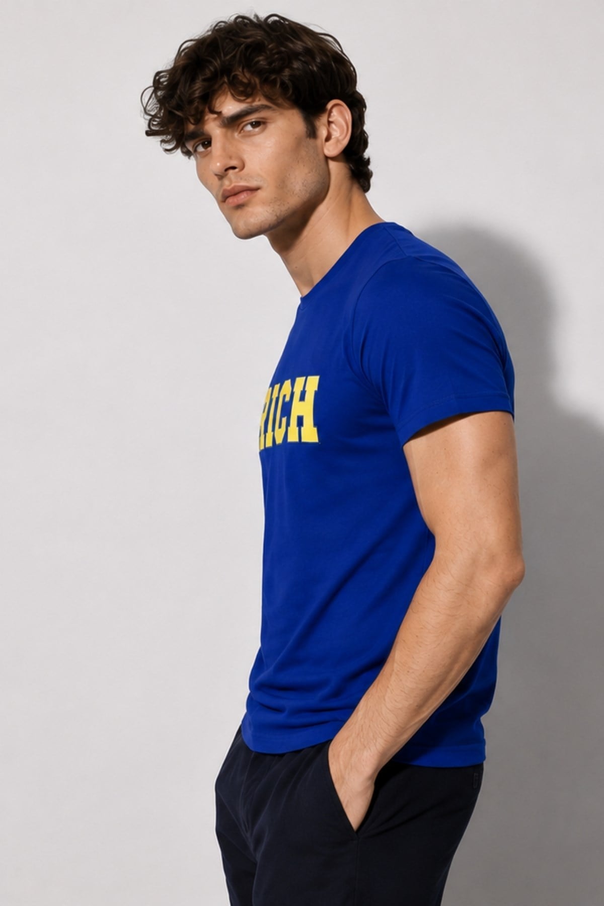 Erkek Nakış Baskılı T-shirt