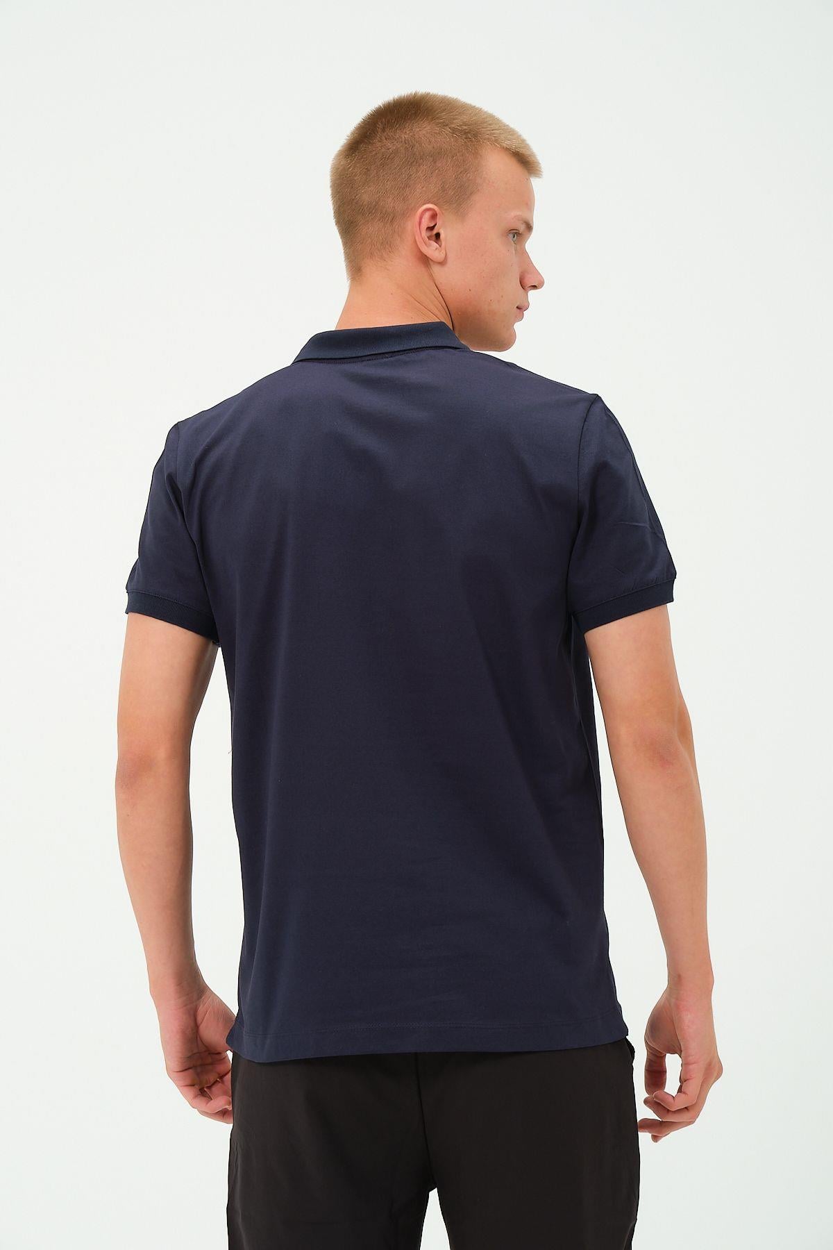 Erkek Polo Yaka Tişört Rahat Kesim Baskılı T-shirt
