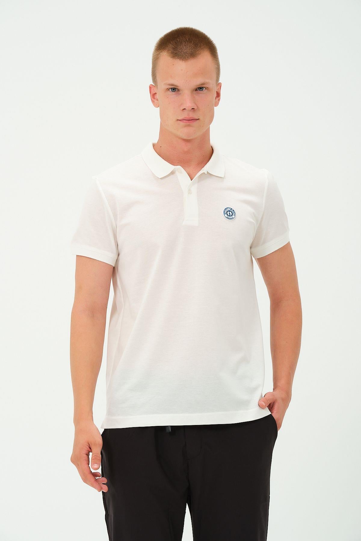 Erkek Polo Yaka Tişört Rahat Kesim Baskılı T-shirt