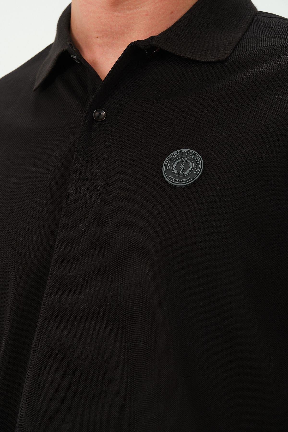 Erkek Polo Yaka Tişört Rahat Kesim Baskılı T-shirt