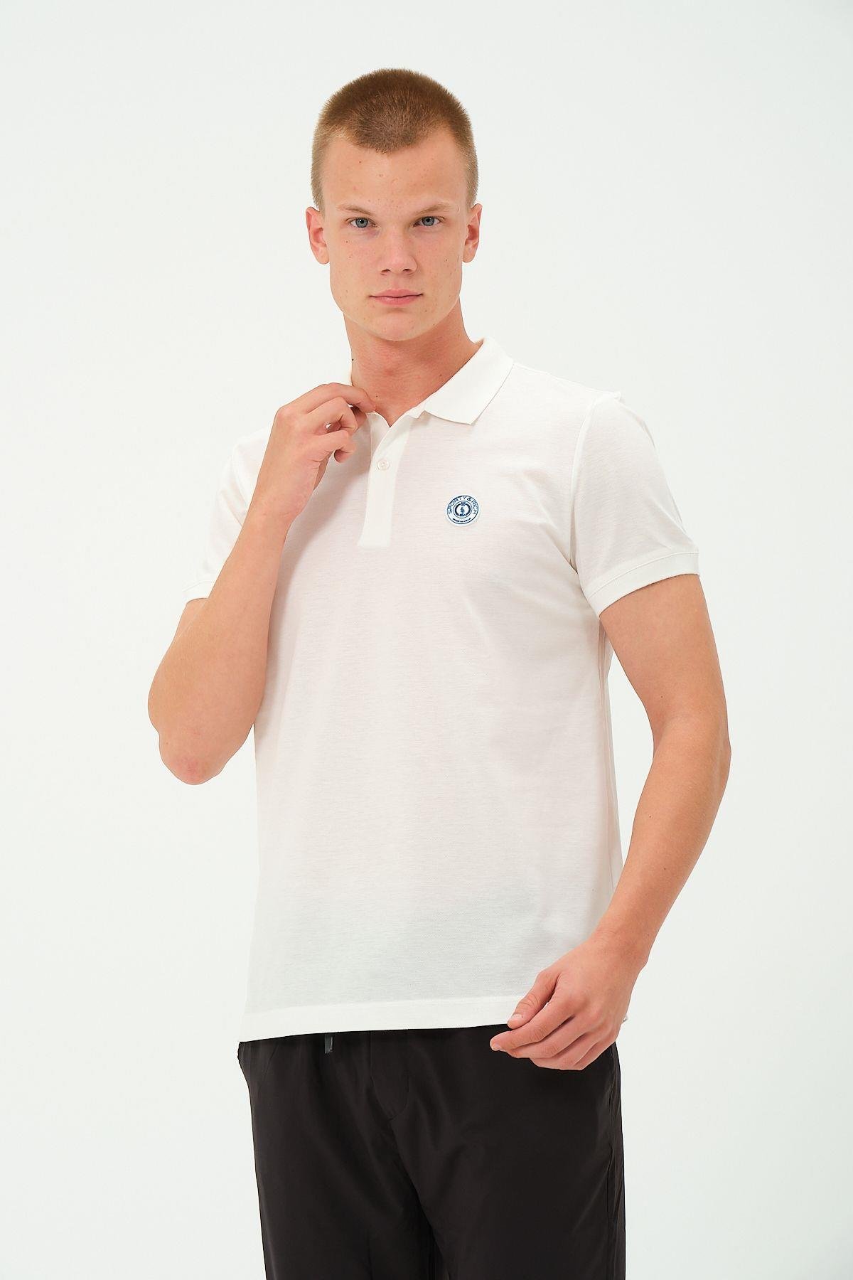 Erkek Polo Yaka Tişört Rahat Kesim Baskılı T-shirt