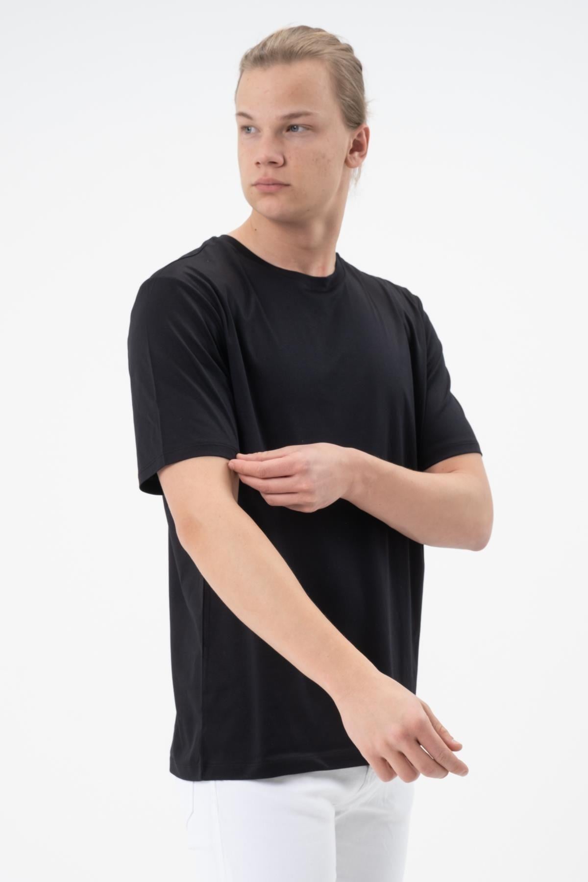 Erkek Tişört Merserize T-shirt Oversize Tshirt