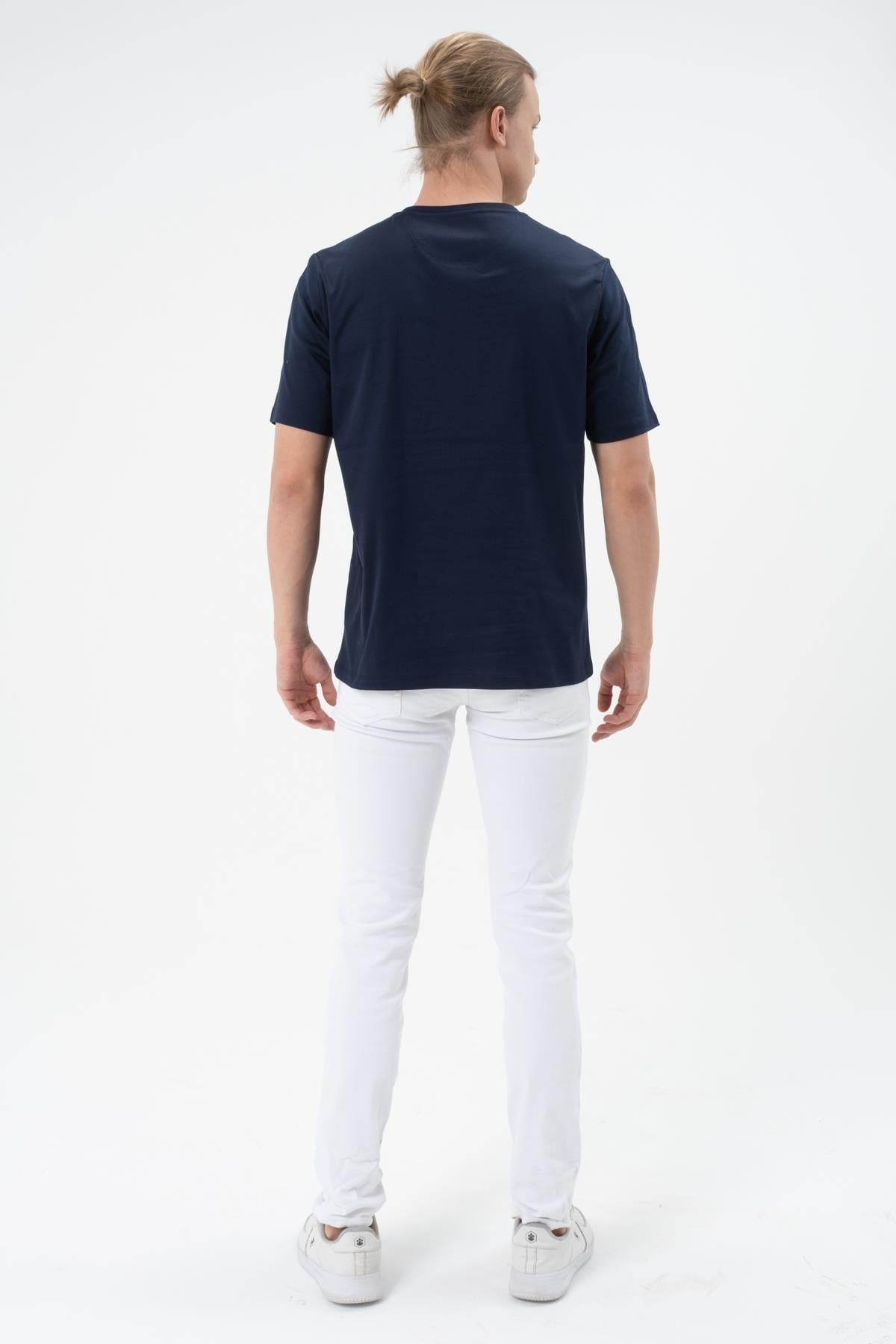 Erkek Tişört Merserize T-shirt Oversize Tshirt