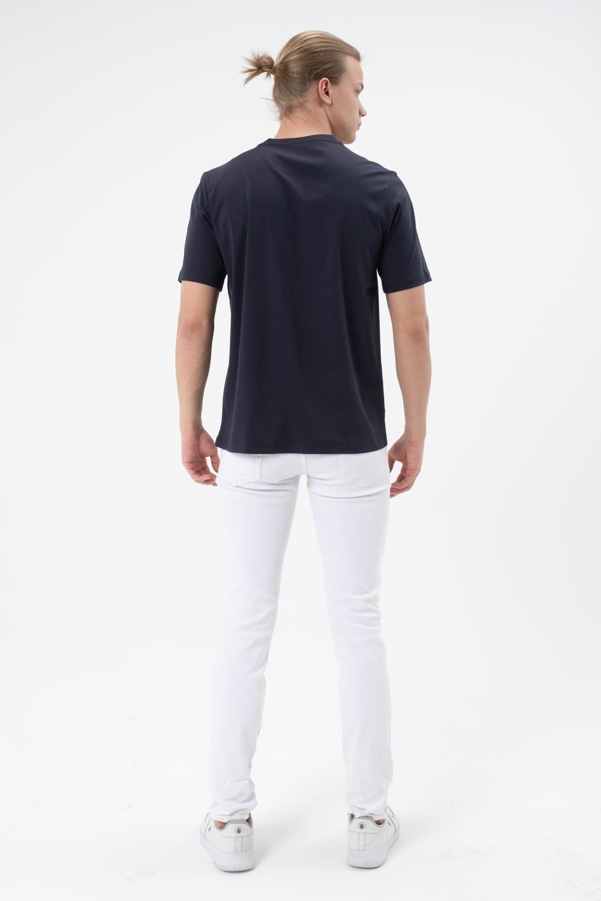 Erkek Tişört Merserize T-shirt Oversize Tshirt
