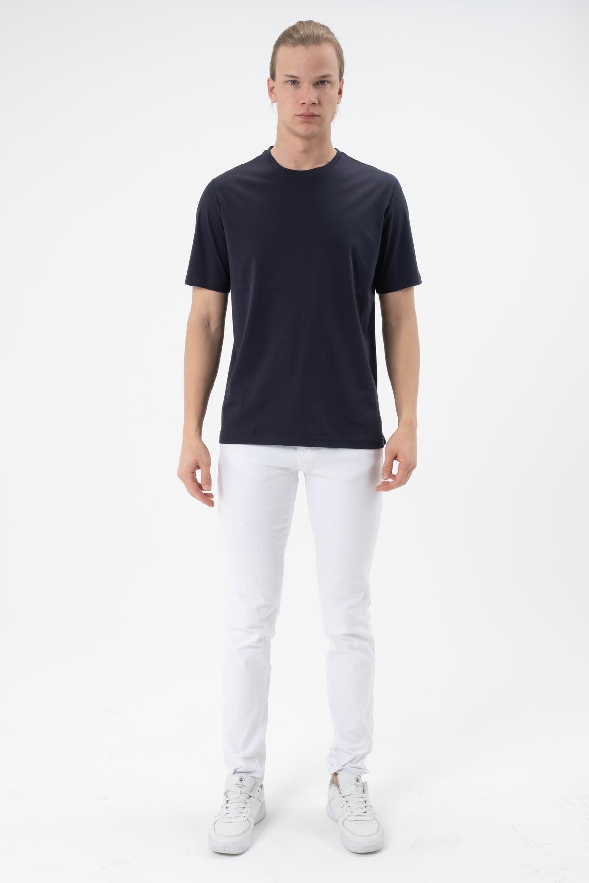Erkek Tişört Merserize T-shirt Oversize Tshirt