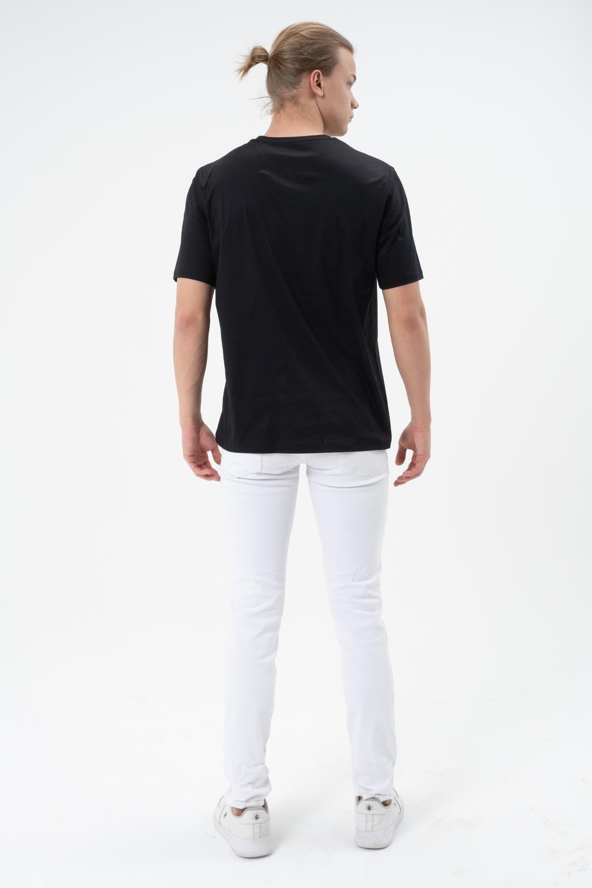 Erkek Tişört Merserize T-shirt Oversize Tshirt