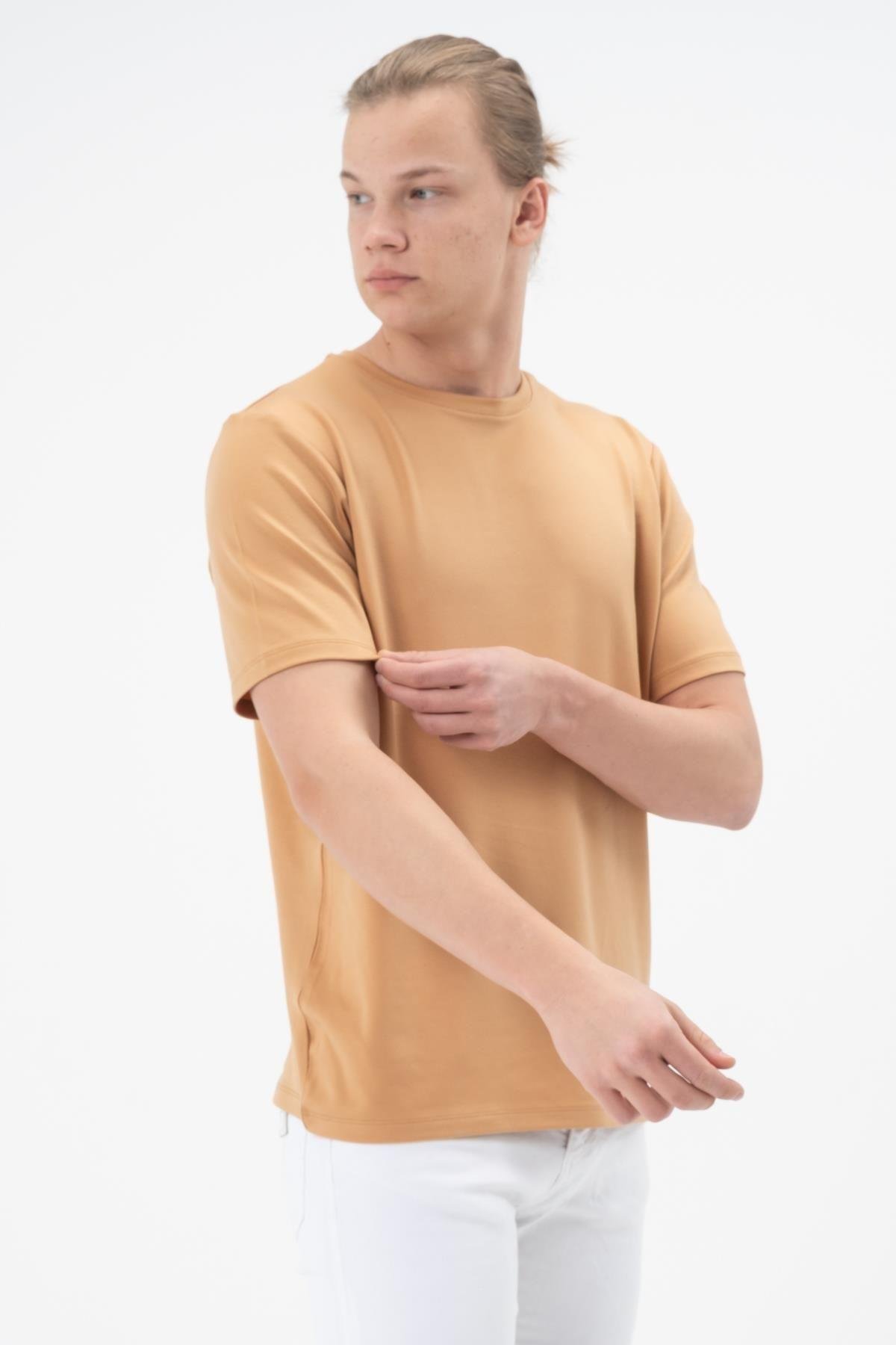 Erkek Tişört Merserize T-shirt Oversize Tshirt
