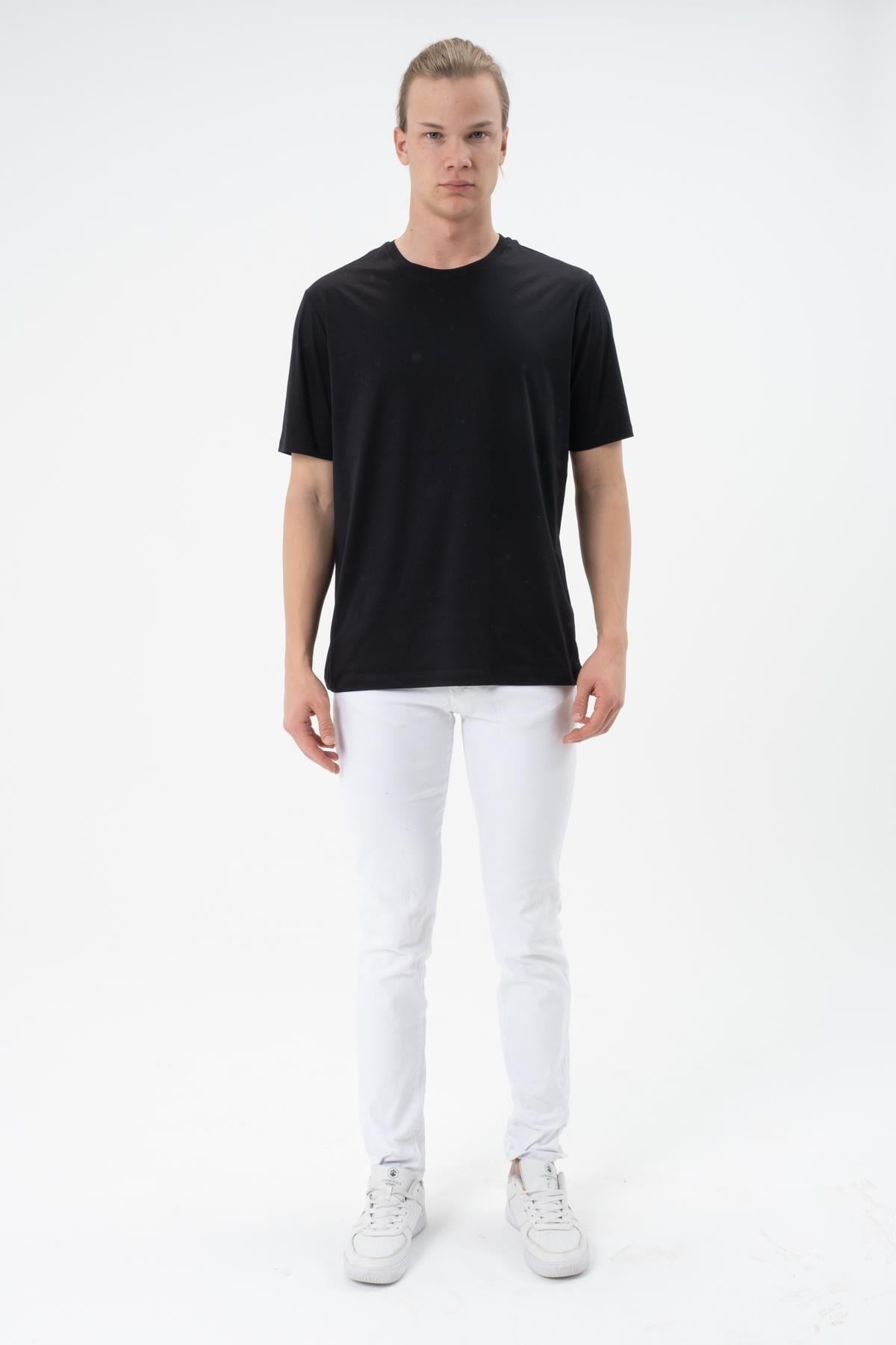Erkek Tişört Merserize T-shirt Oversize Tshirt