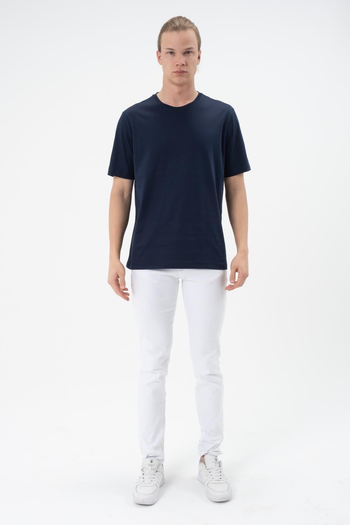 Erkek Tişört Merserize T-shirt Oversize Tshirt