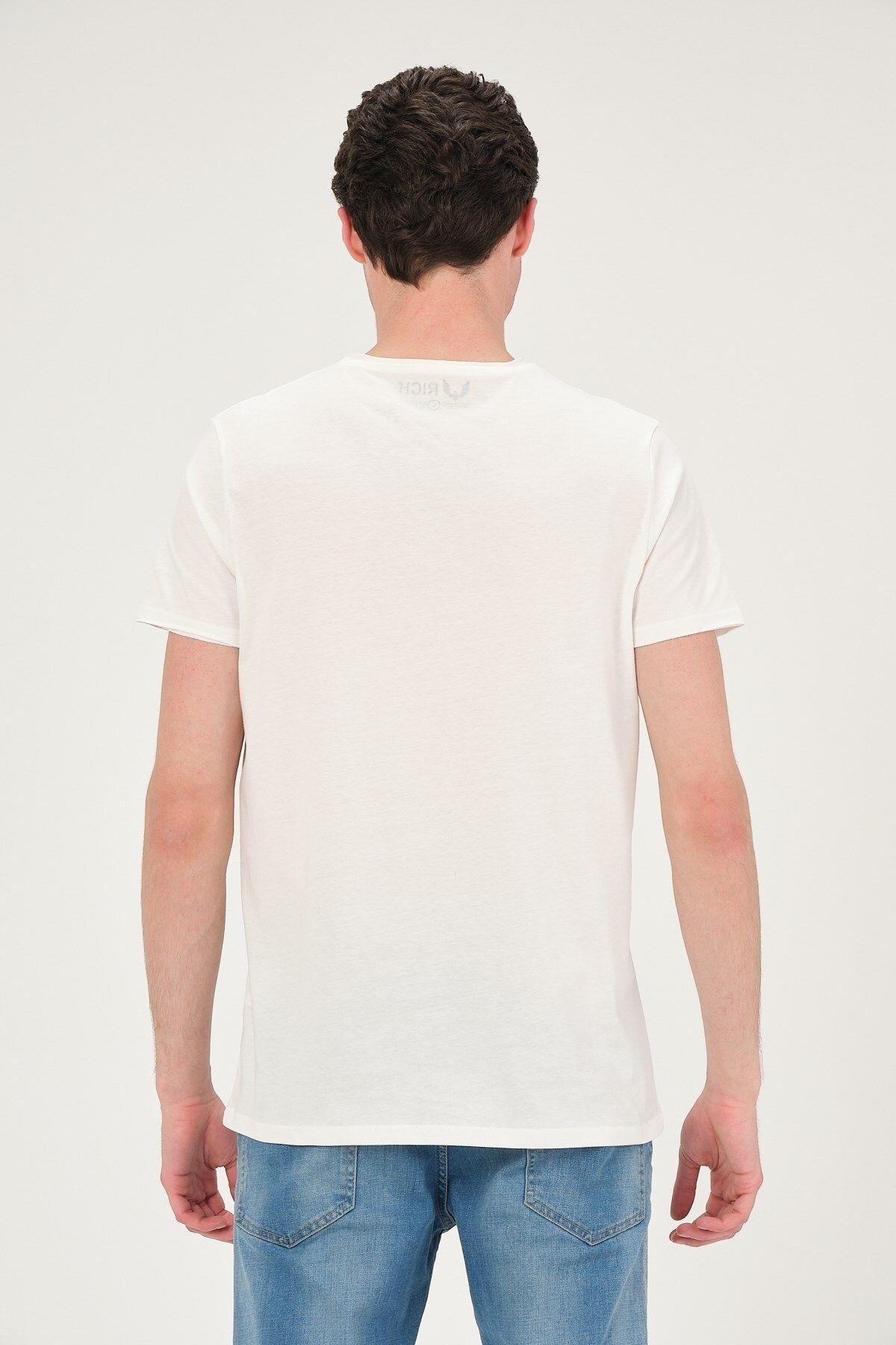 Erkek Yıkamalı Basic T-shirt Tişört %100 Pamuk Tişört