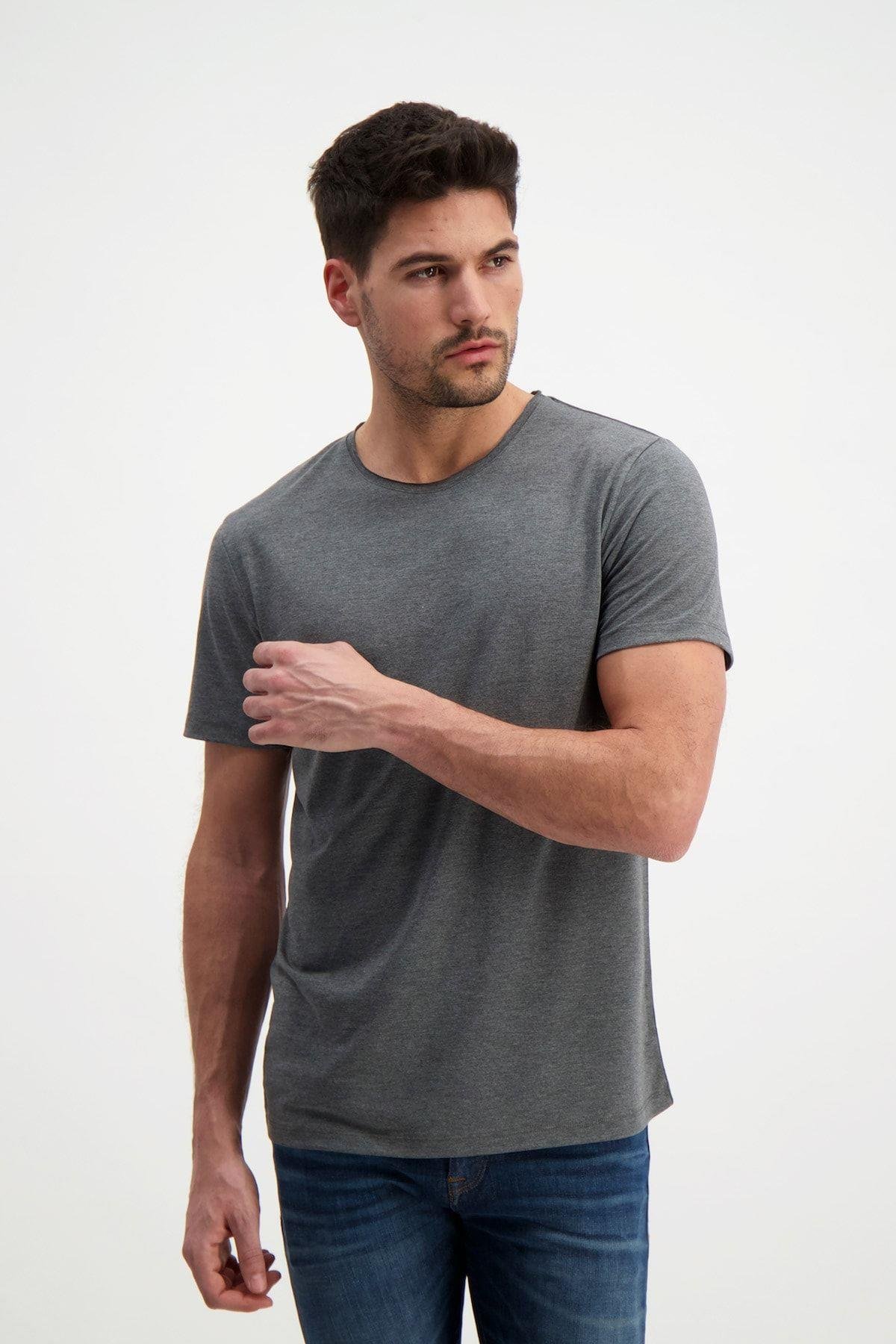 Gri Erkek Basic T-shirt