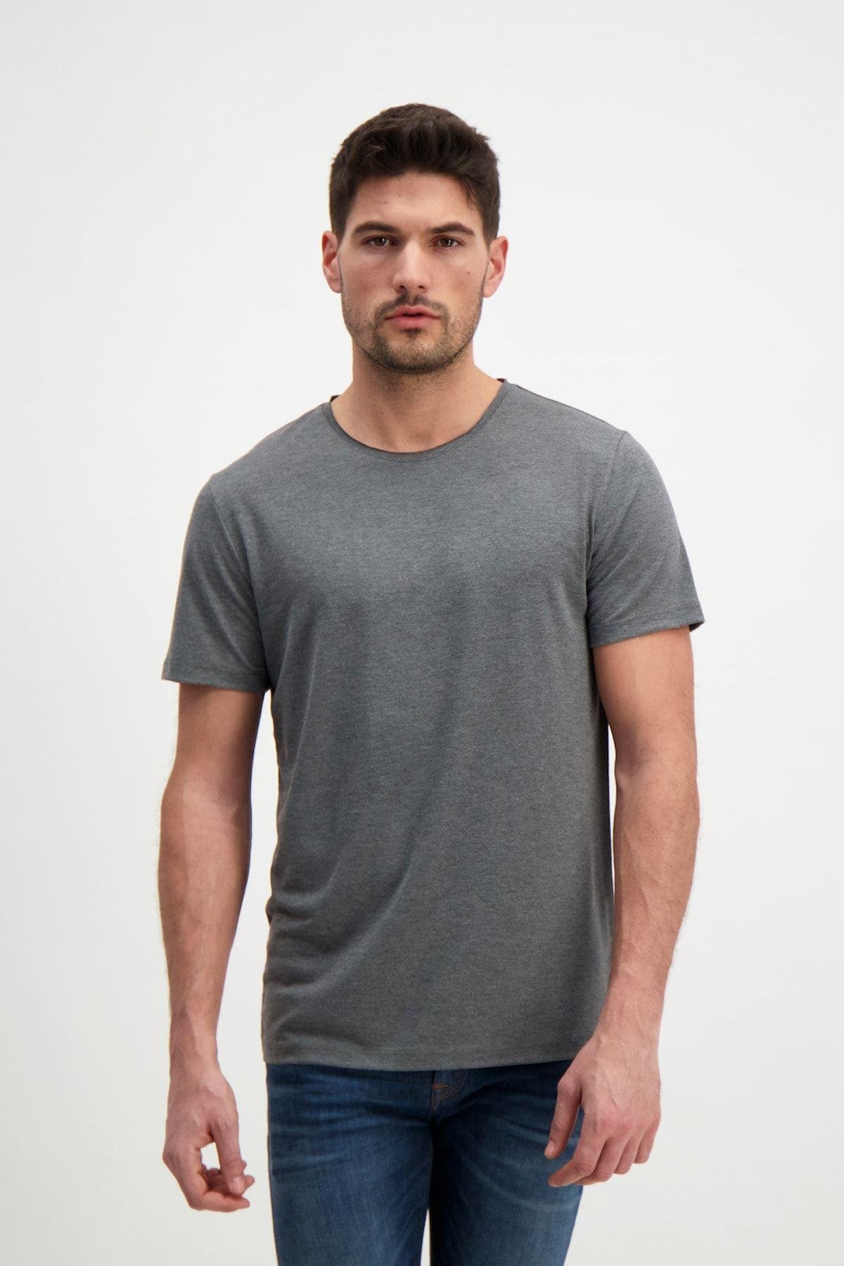 Gri Erkek Basic T-shirt