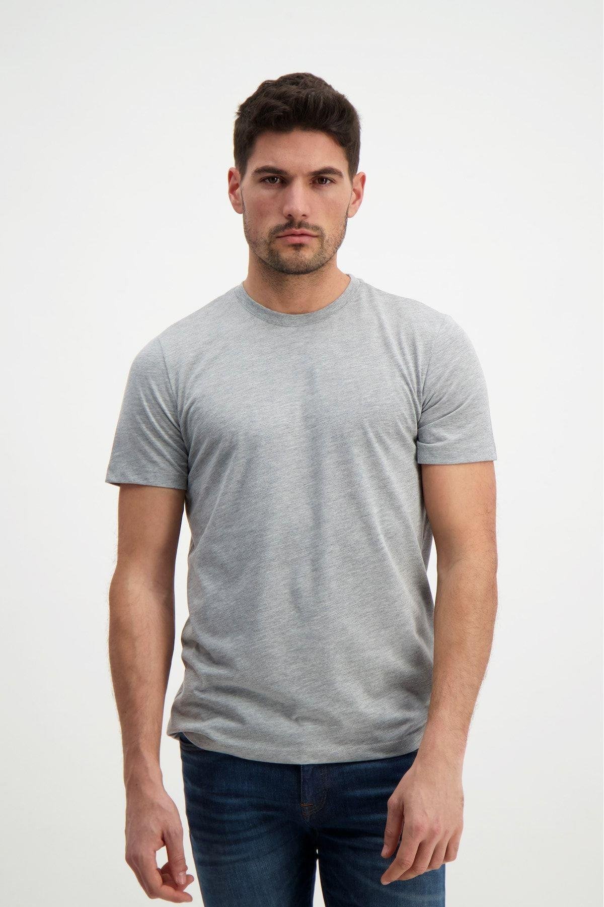 Gri Erkek Basic T-shirt