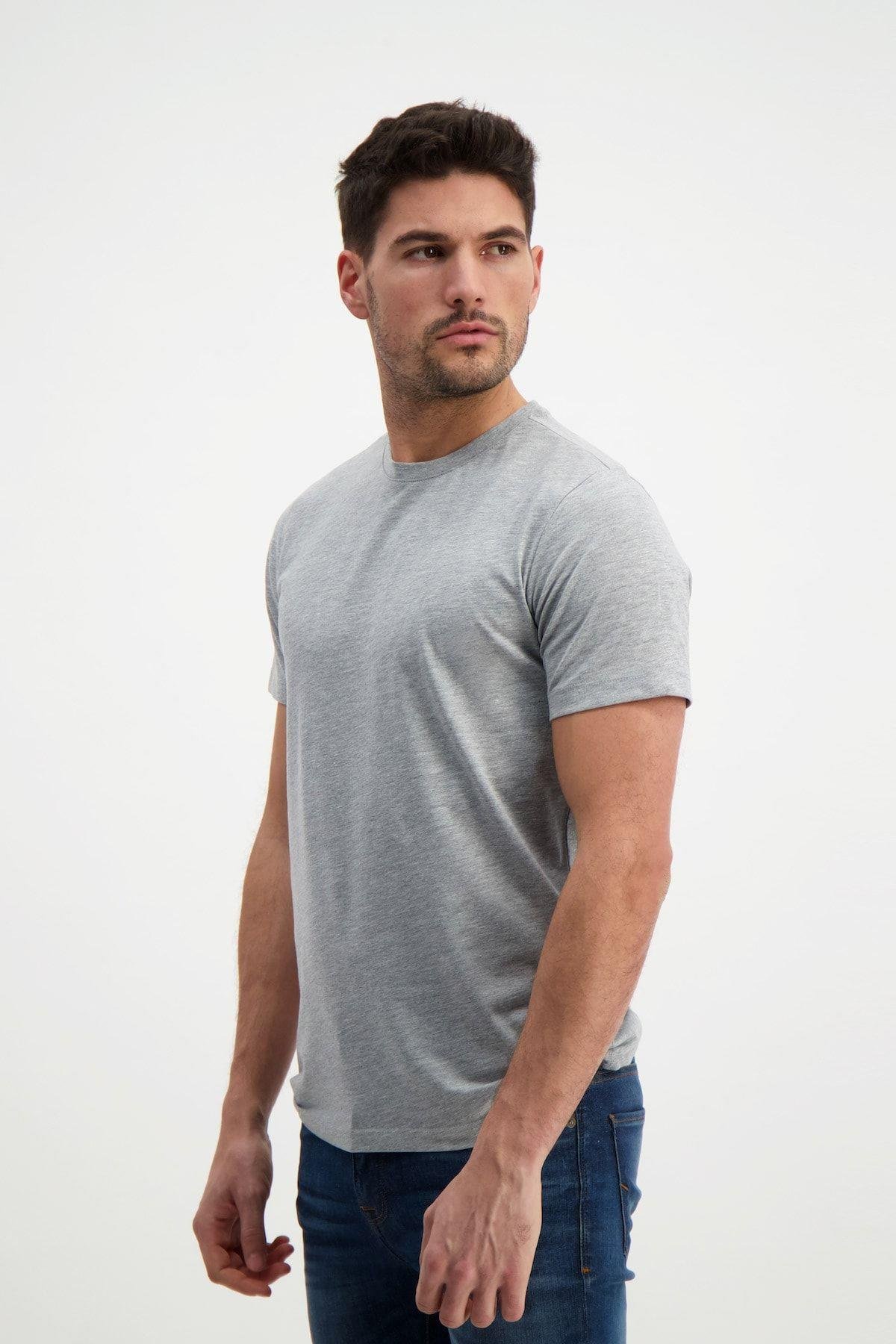 Gri Erkek Basic T-shirt