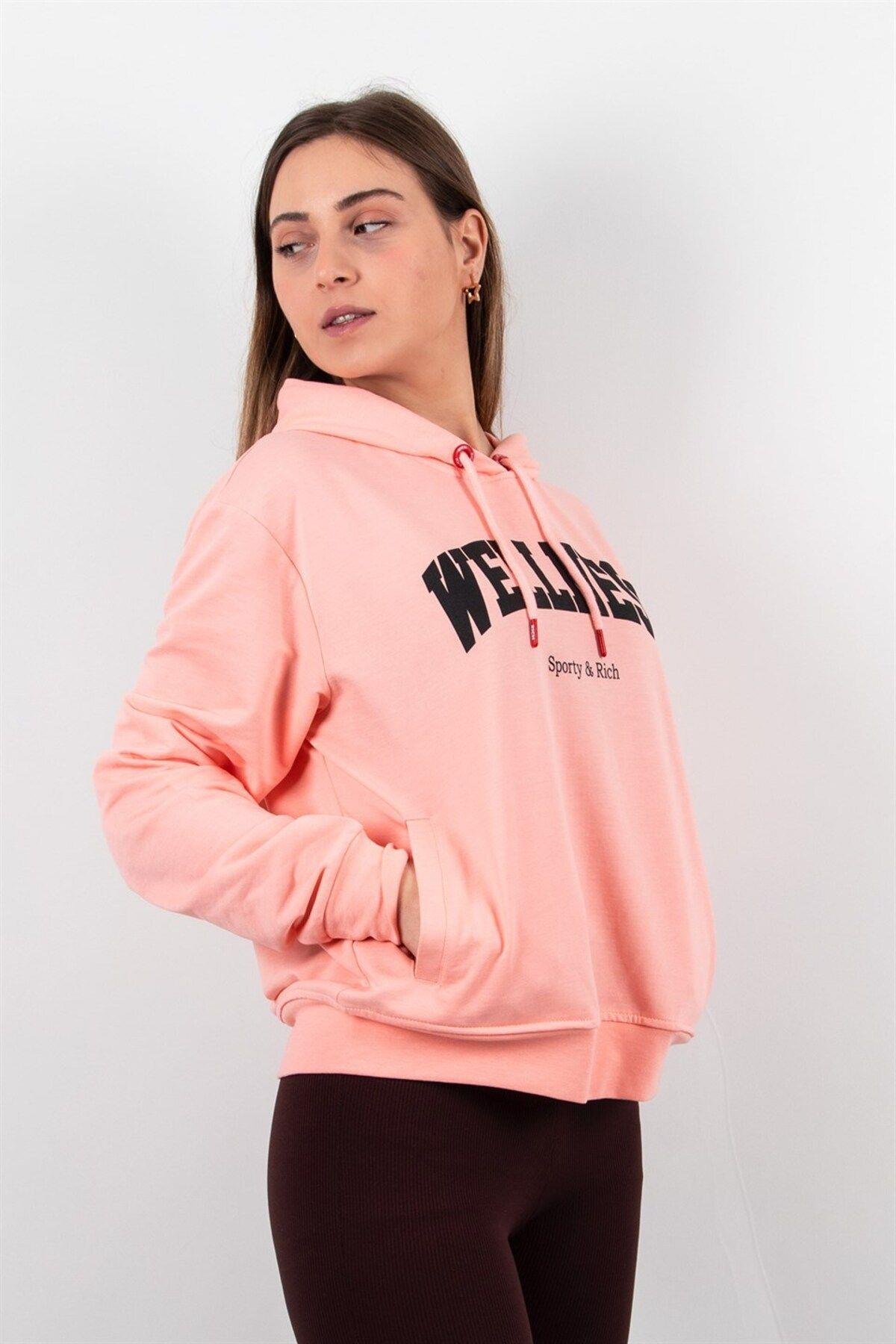 Kadın 2 Iplik Kapüşonlu Sweatshirt