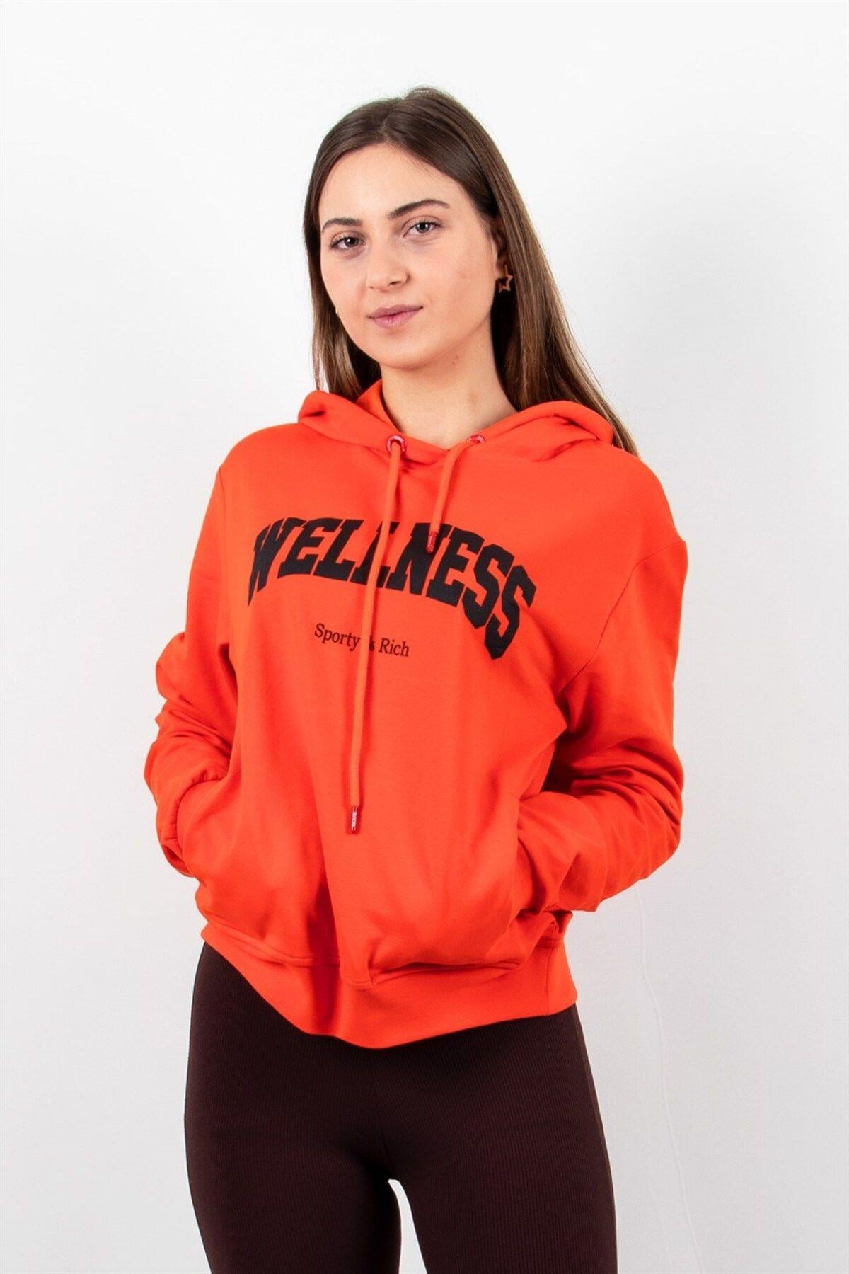 Kadın 2 Iplik Kapüşonlu Sweatshirt