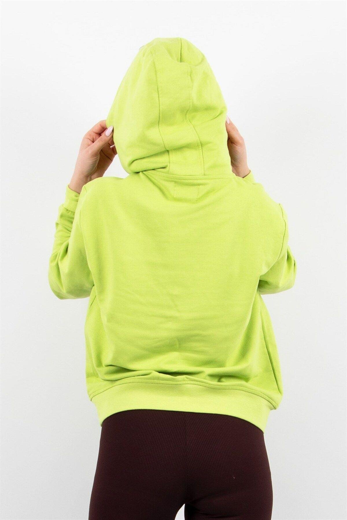 Kadın 2 Iplik Kapüşonlu Sweatshirt