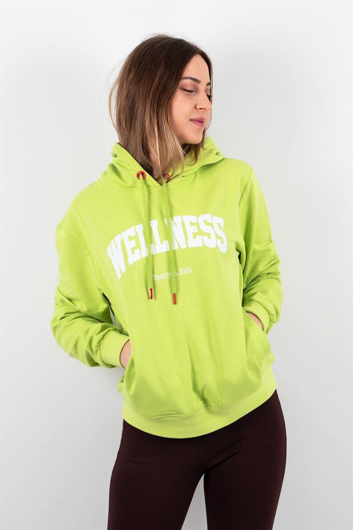 Kadın 2 Iplik Kapüşonlu Sweatshirt
