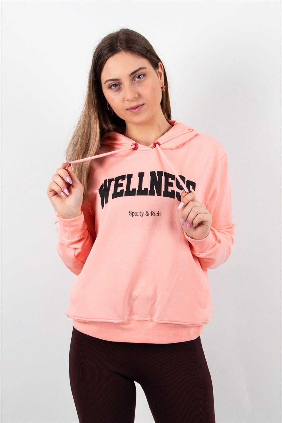 Kadın 2 Iplik Kapüşonlu Sweatshirt