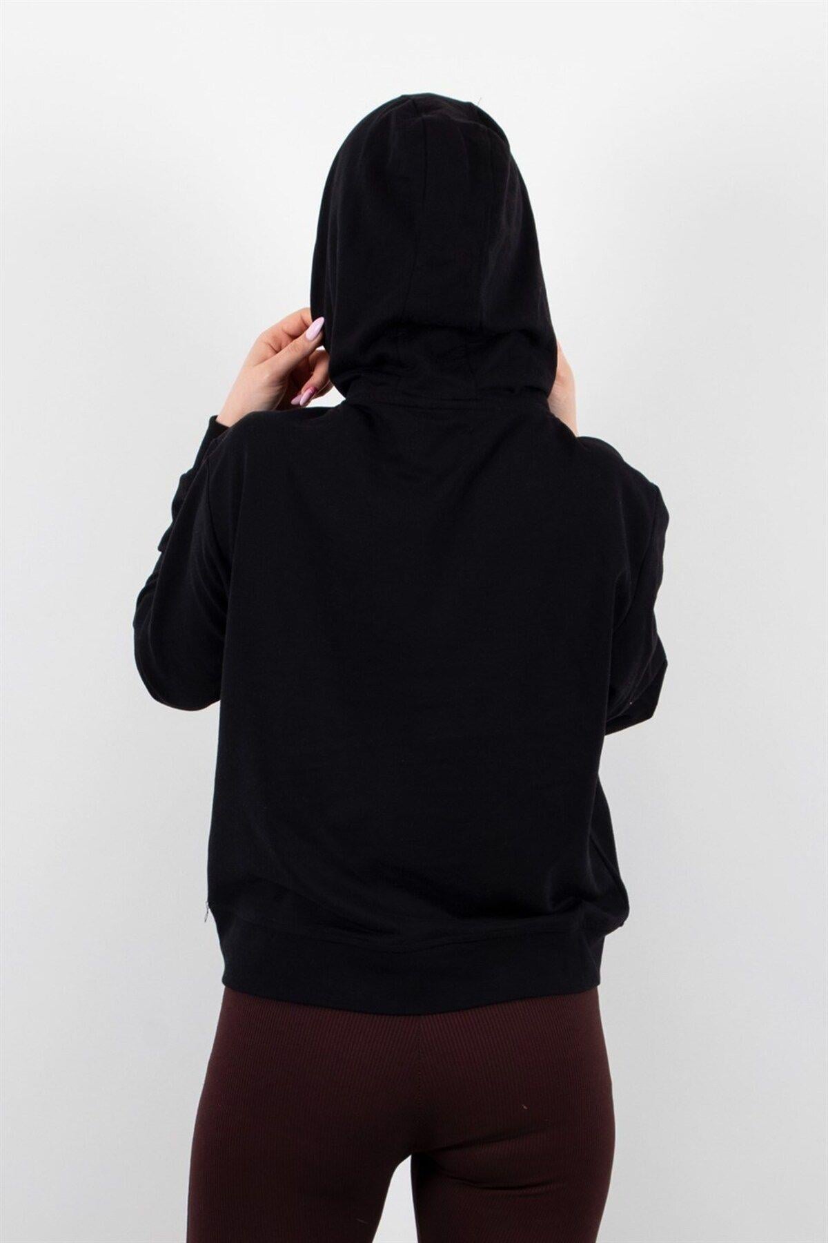 Kadın 2 Iplik Kapüşonlu Sweatshirt