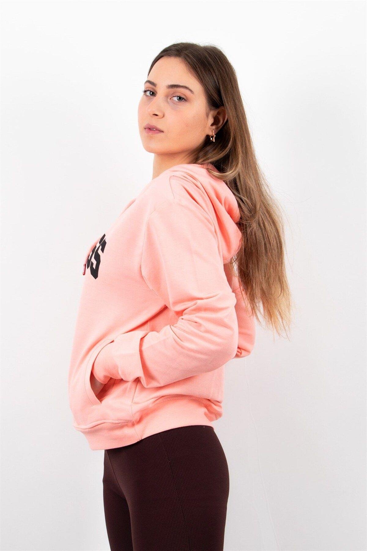 Kadın 2 Iplik Kapüşonlu Sweatshirt
