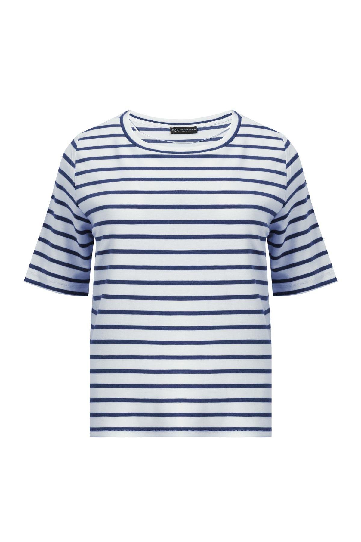 Kadın 3'lü Paket Bisiklet Yaka Kısa Kollu T-Shirt