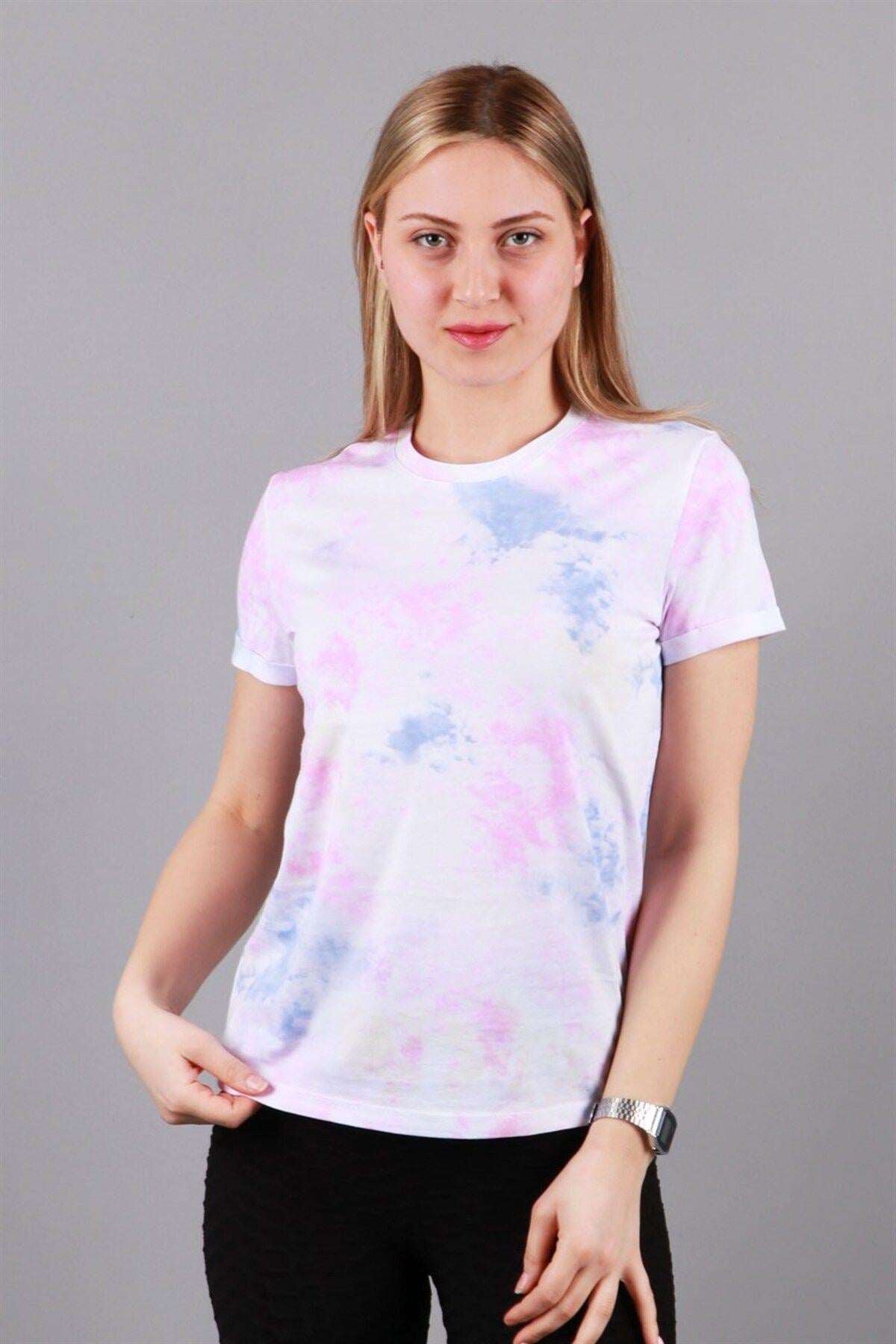 Kadın Bisiklet Yaka T-shirt Tşört