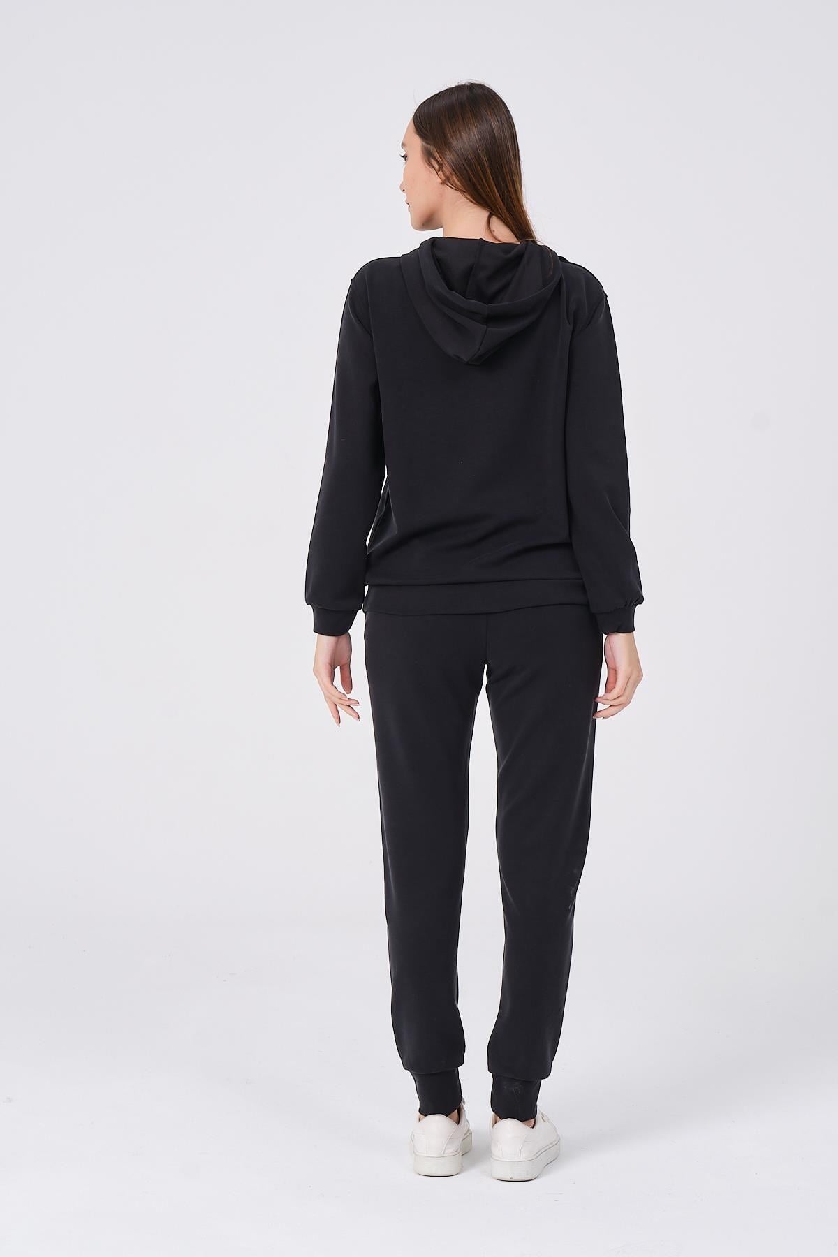 Kadın Yumuşak Kumaş Eşofman Takımı Eşofman Altı ve Sweatshirt