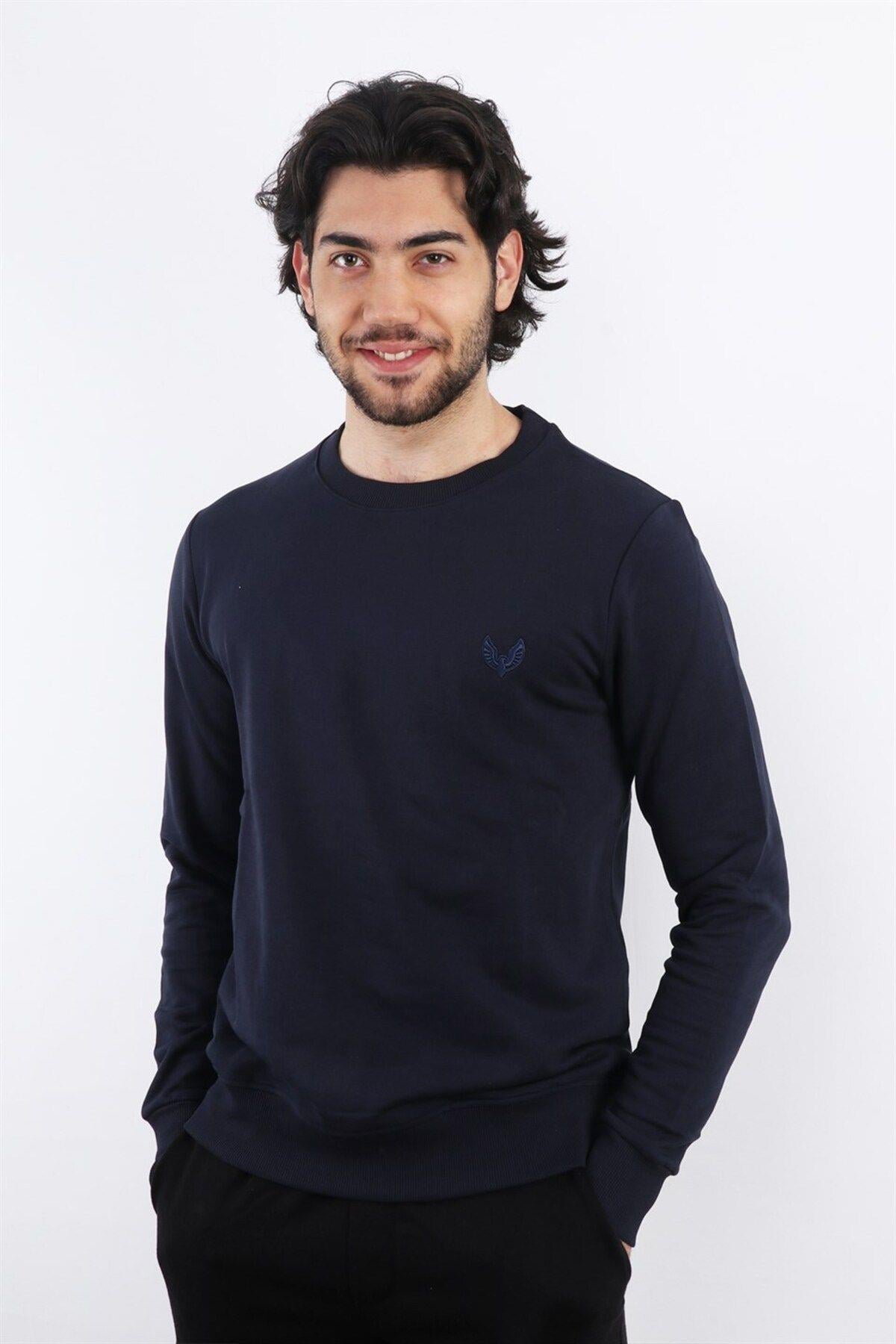 Lacivert Erkek Sweatshirt