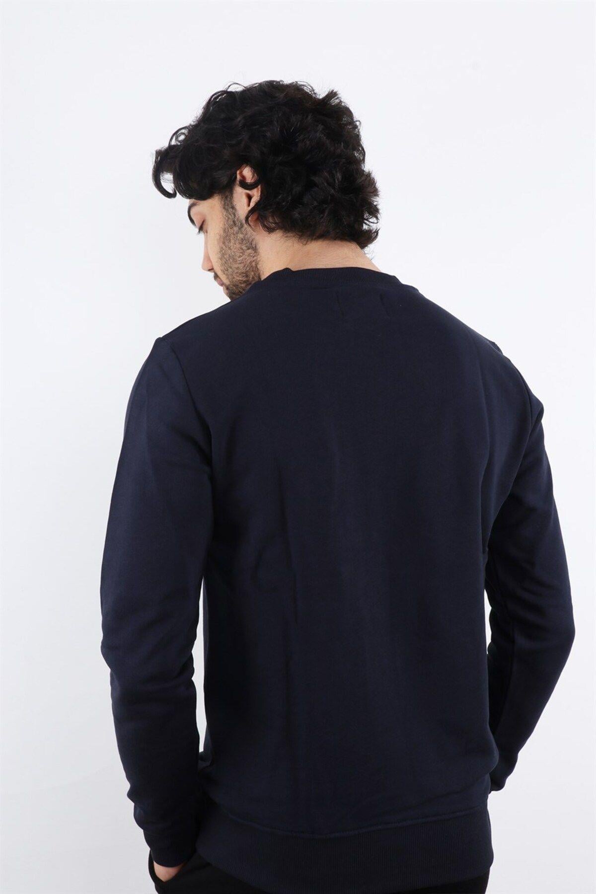 Lacivert Erkek Sweatshirt
