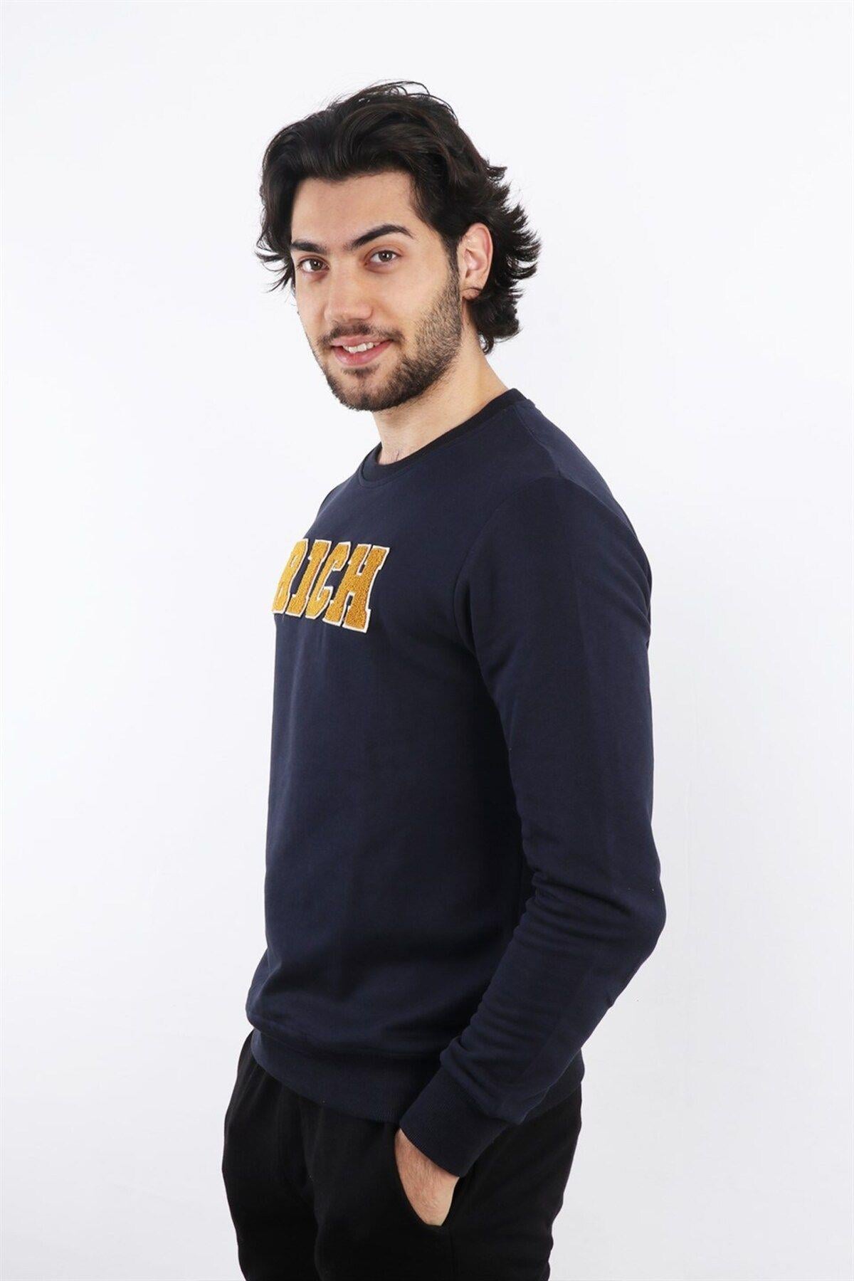 Rich Erkek Baskılı Sweatshirt