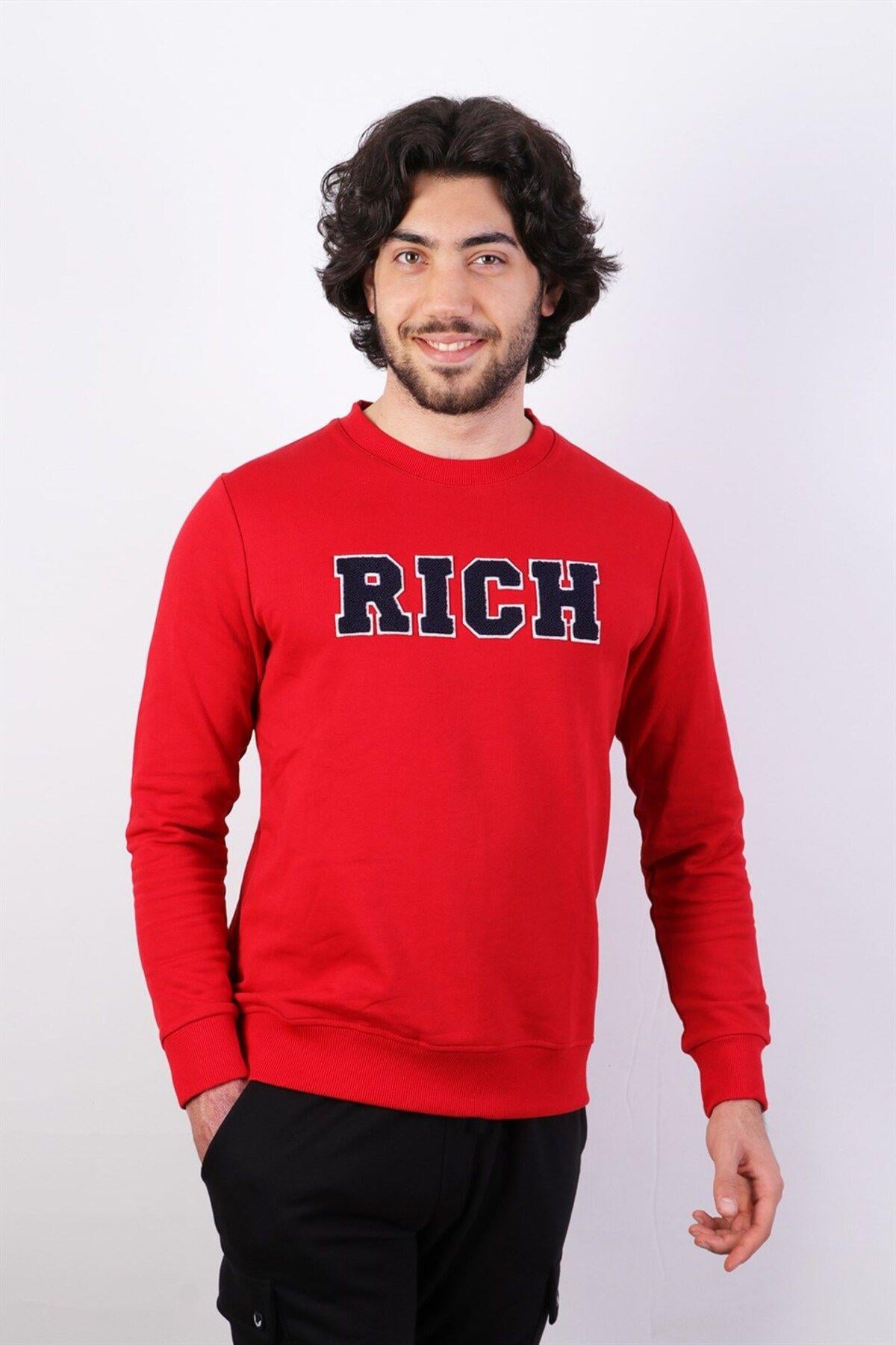 Rich Erkek Baskılı Sweatshirt