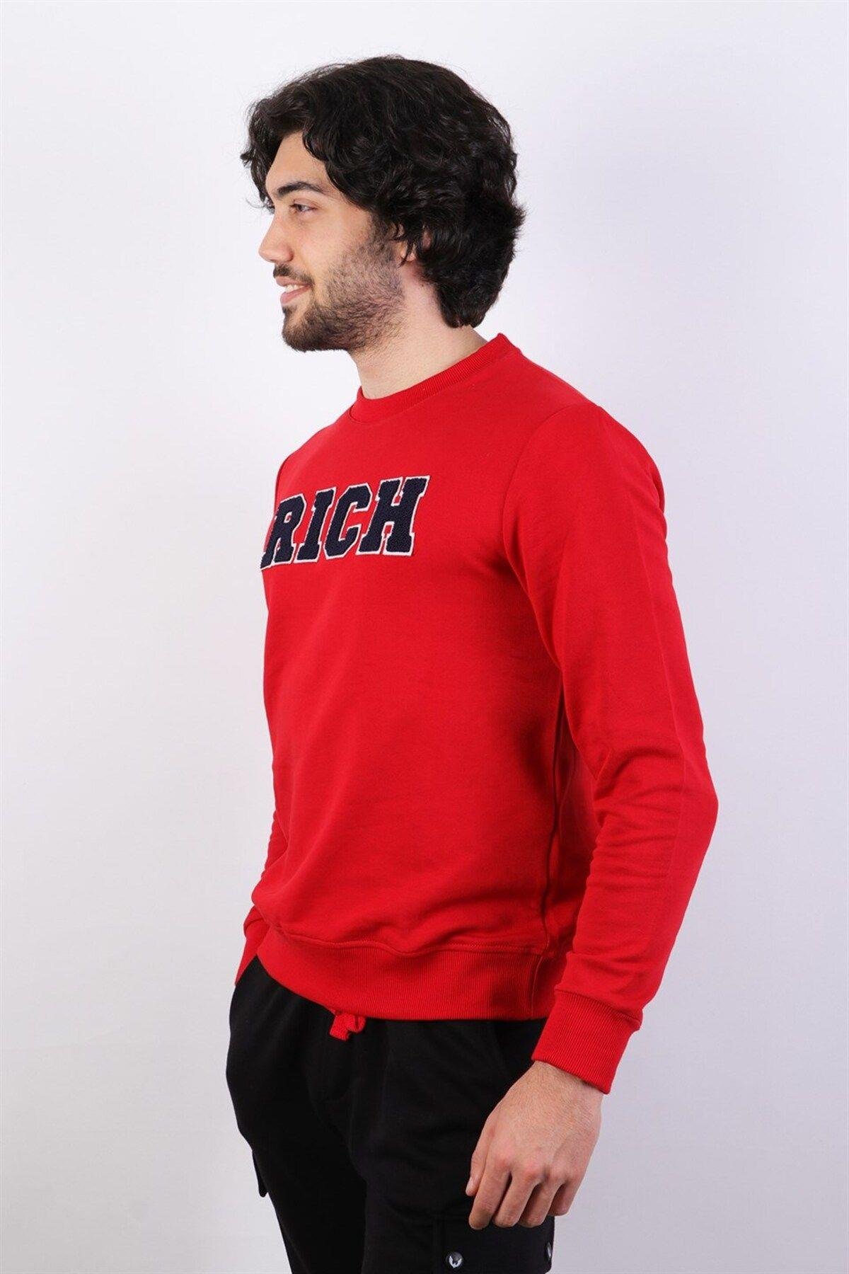 Rich Erkek Baskılı Sweatshirt
