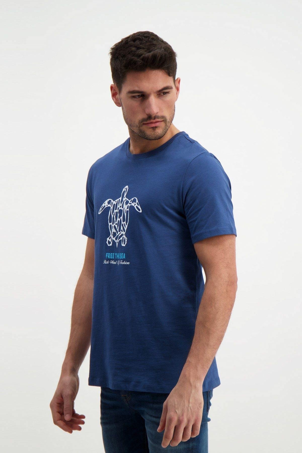 Rich Erkek Bisiklet Yaka T-shirt