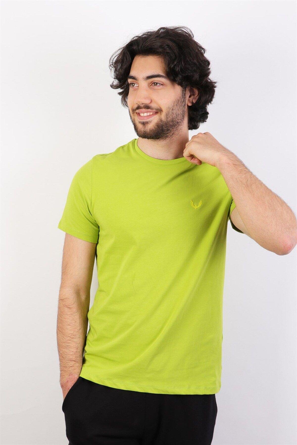 Rich Erkek Logo Baskılı T-shirt %100 Pamuk Tişört