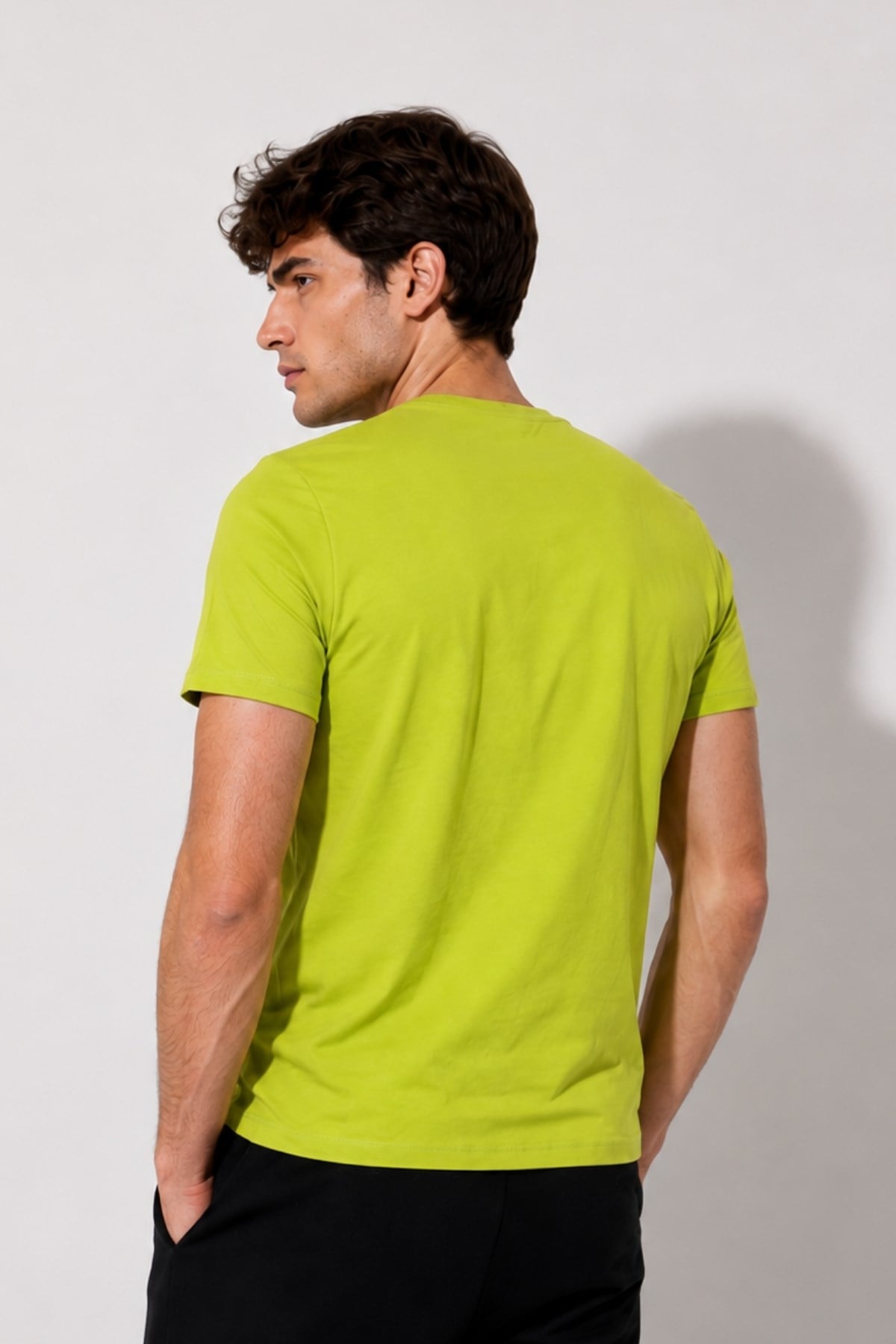 Rich Erkek Logo Baskılı T-shirt %100 Pamuk Tişört